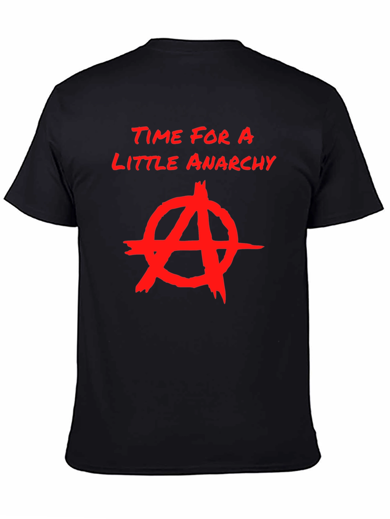 Anarchy Graphic Print Crew Neck T-Shirt