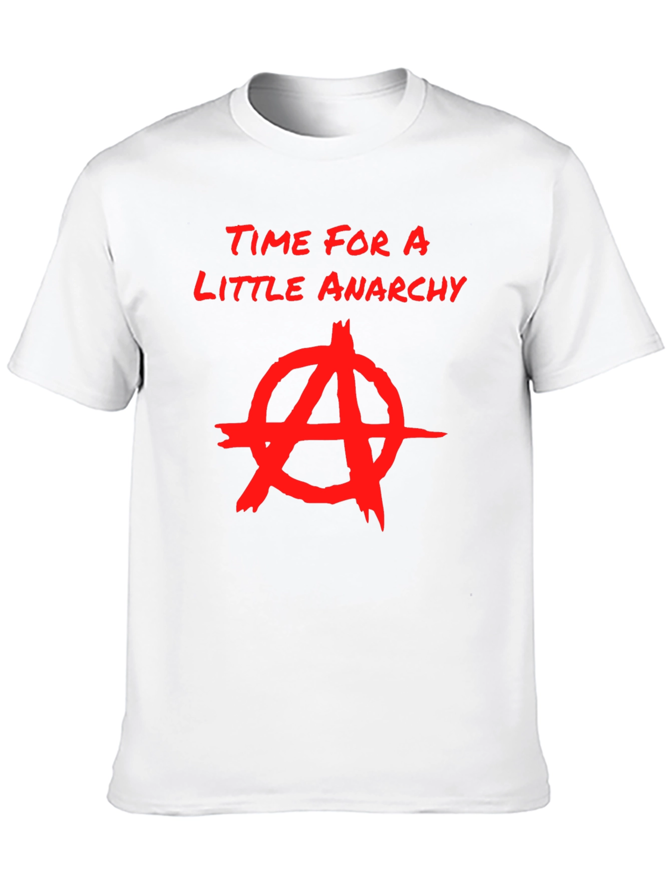 Anarchy Graphic Print Crew Neck T-Shirt