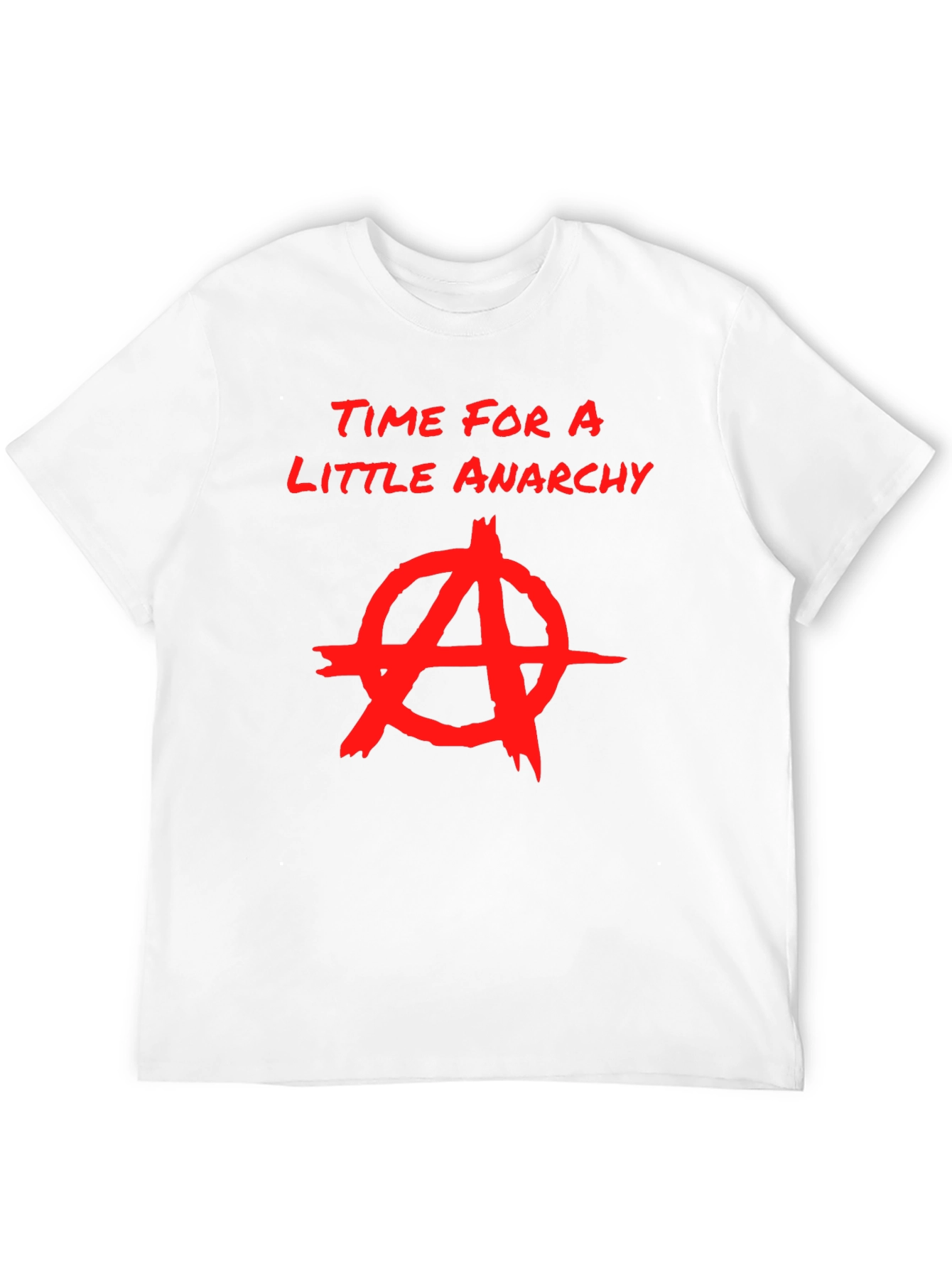 Anarchy Graphic Print Crew Neck T-Shirt