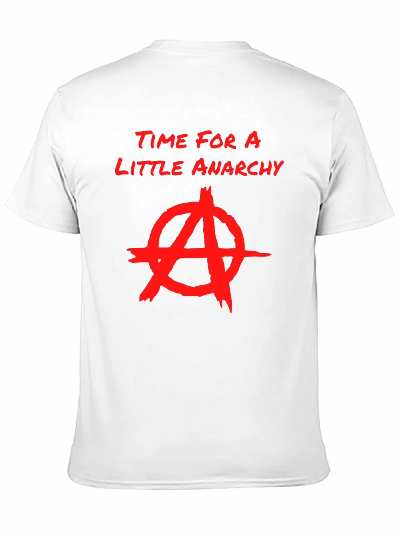 Anarchy Graphic Print Crew Neck T-Shirt