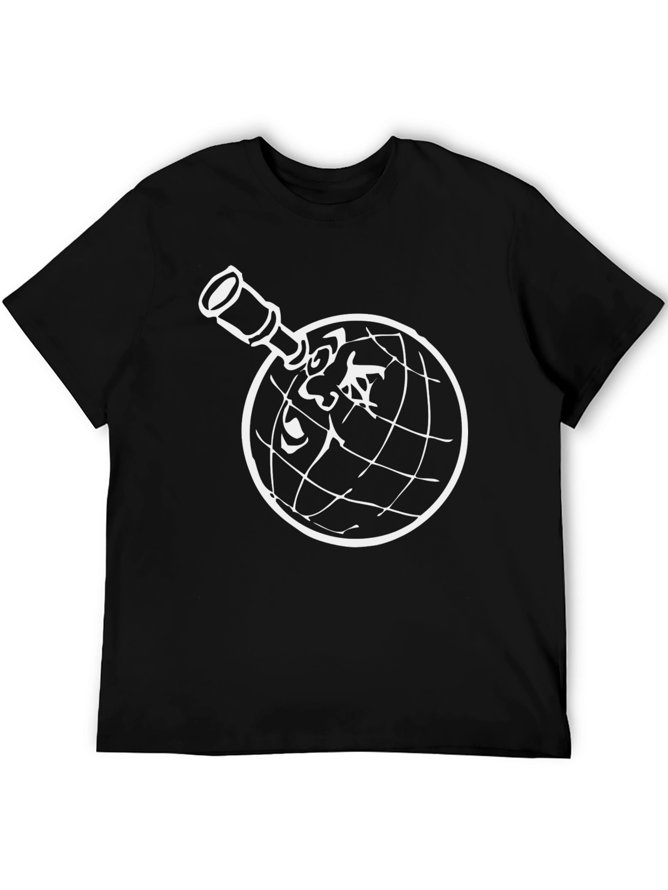 Globe & Telescope Graphic T-Shirt