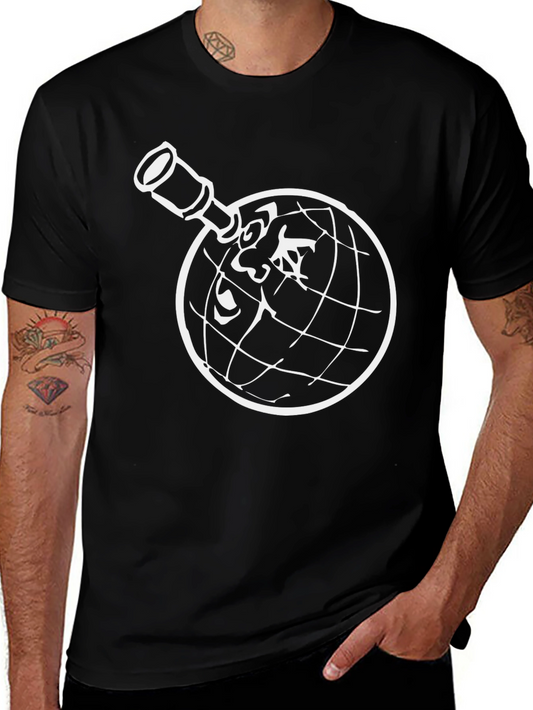 Globe & Telescope Graphic T-Shirt