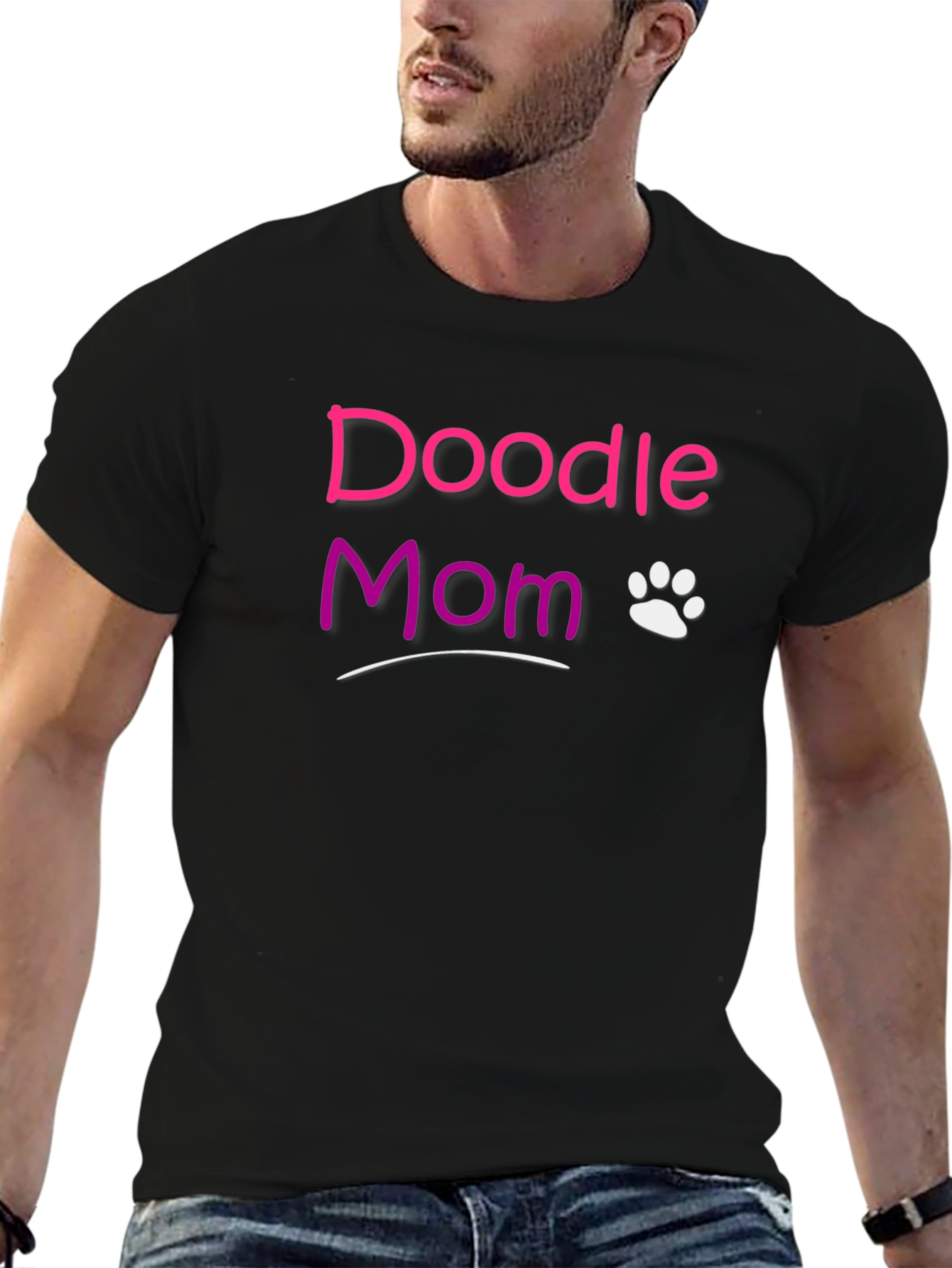 Doodle Mom Paw Print T-Shirt
