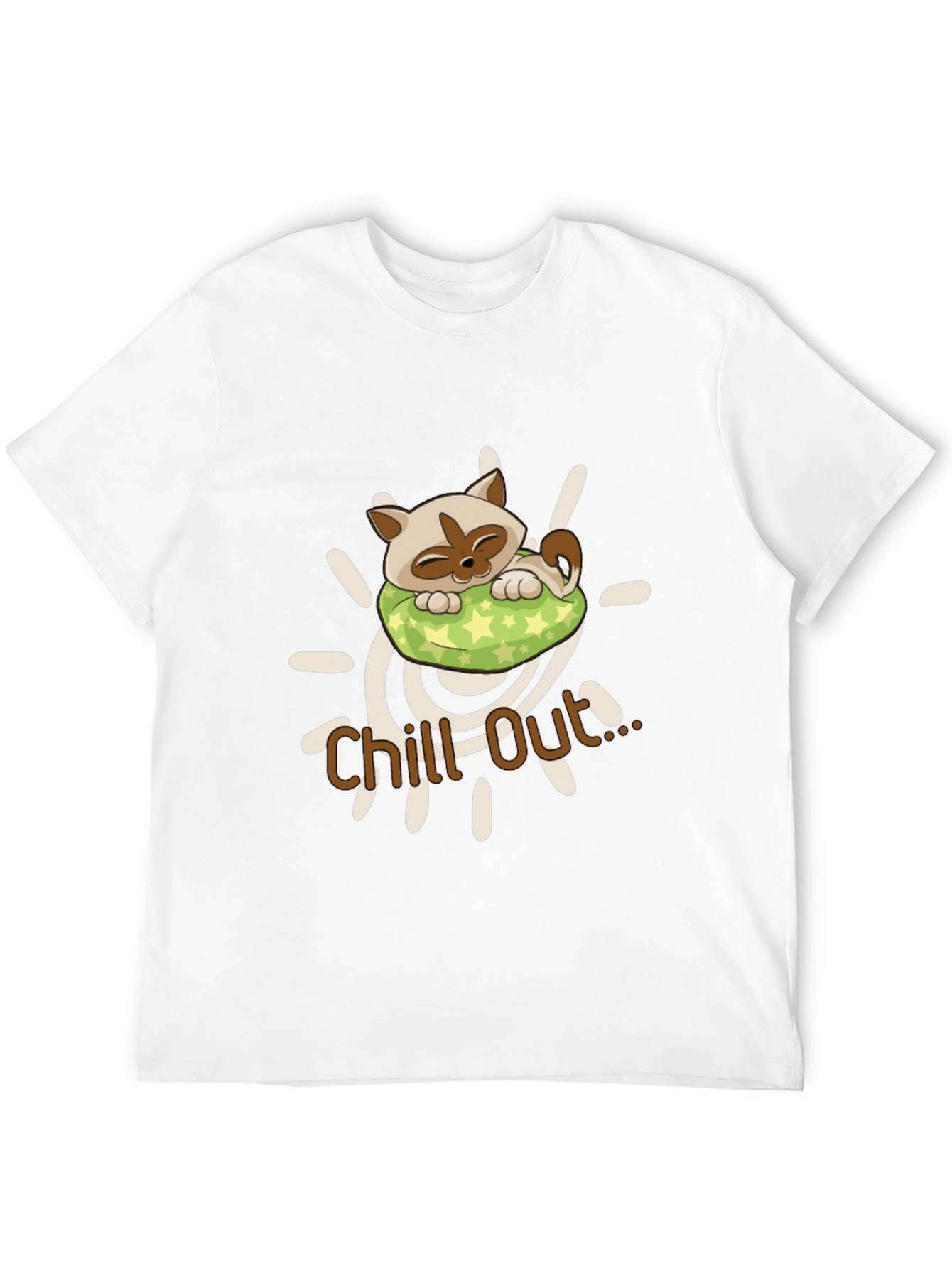 Chill Out Cat T-Shirt - Relaxed Style