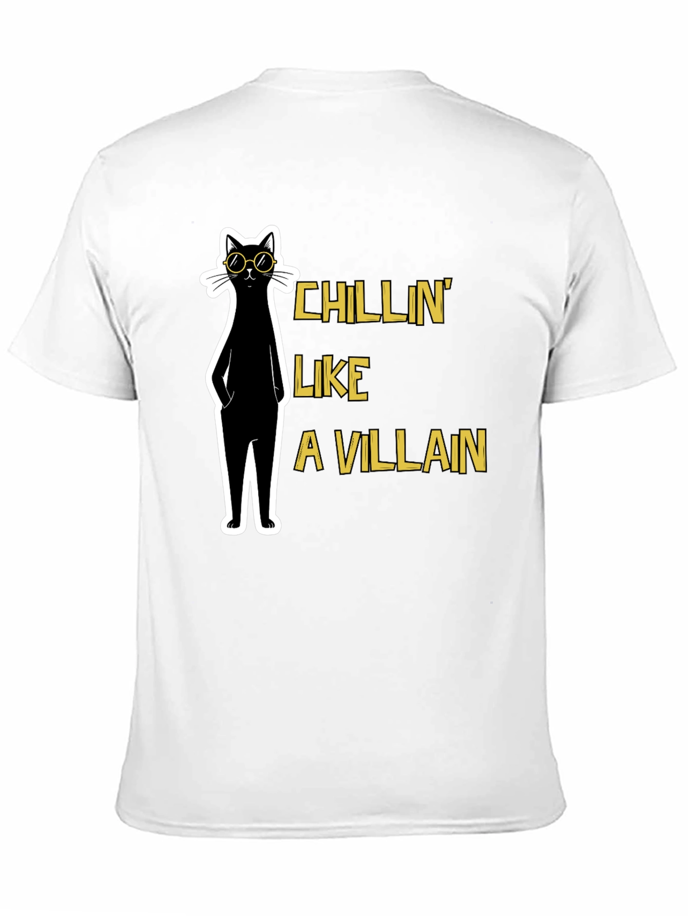 Chillin Like A Villain Cat T-Shirt