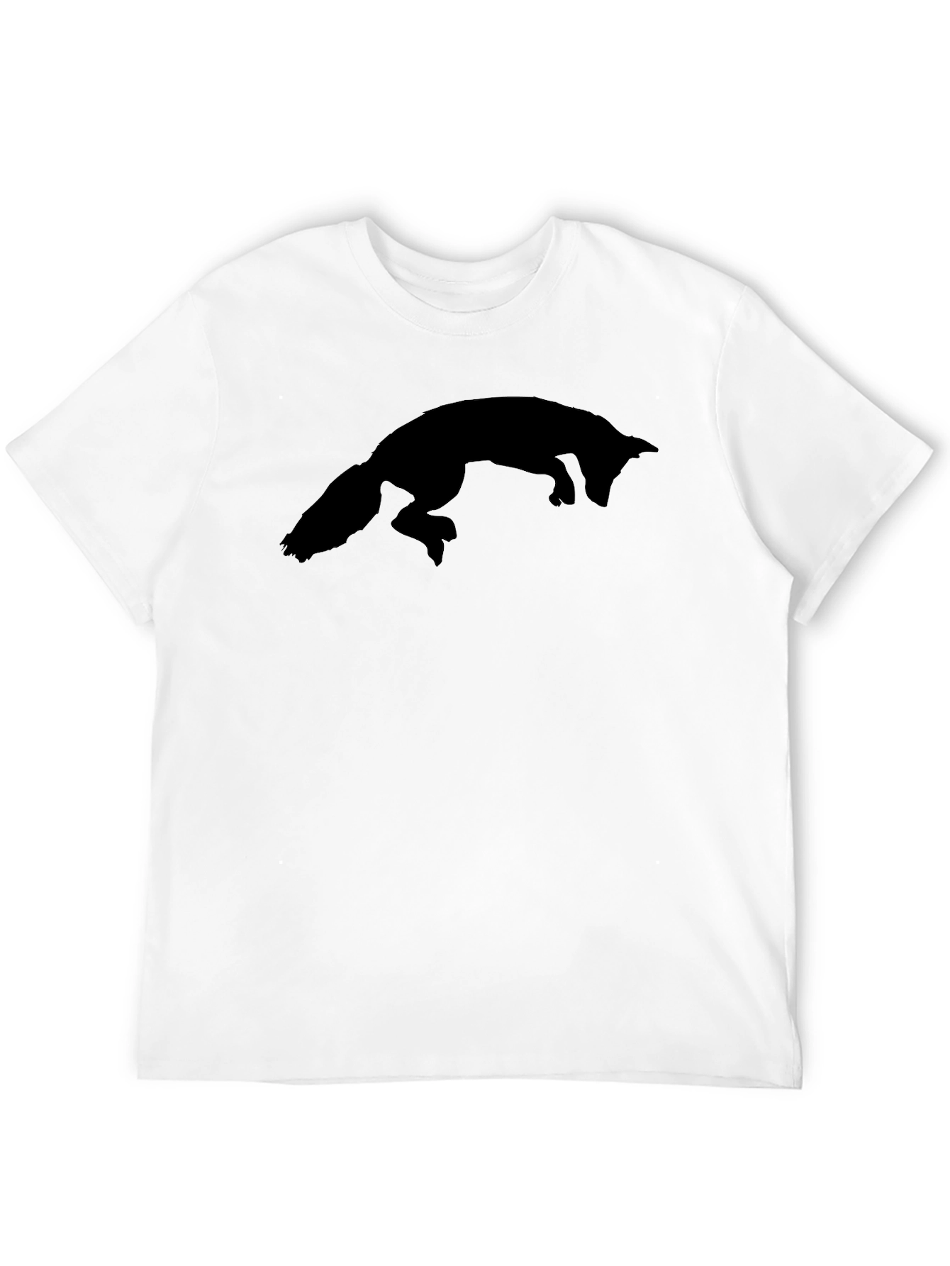 Fox Silhouette Graphic Tee - Black Cotton Blend