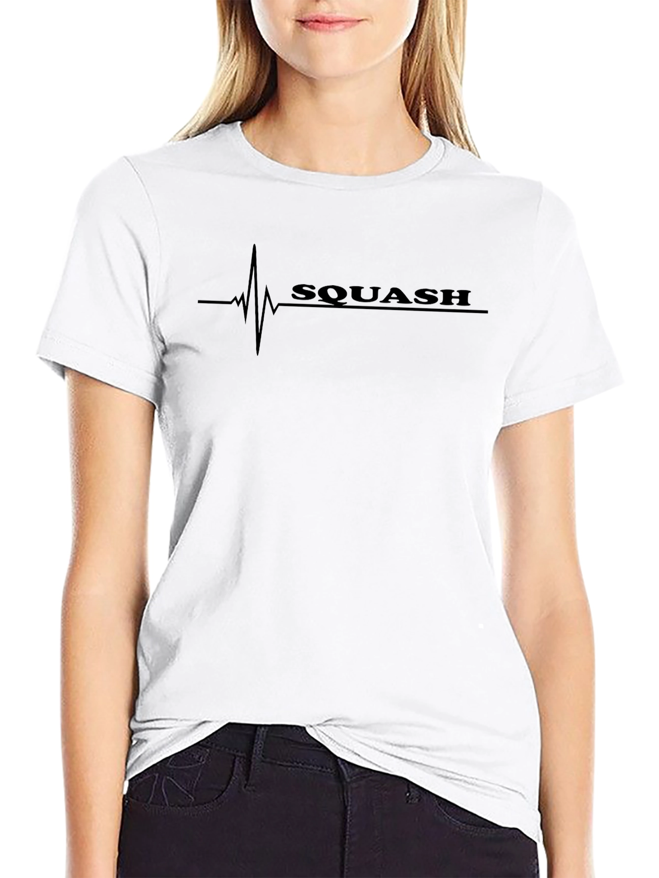 Squash Heartbeat T-Shirt - Passion for the Game!