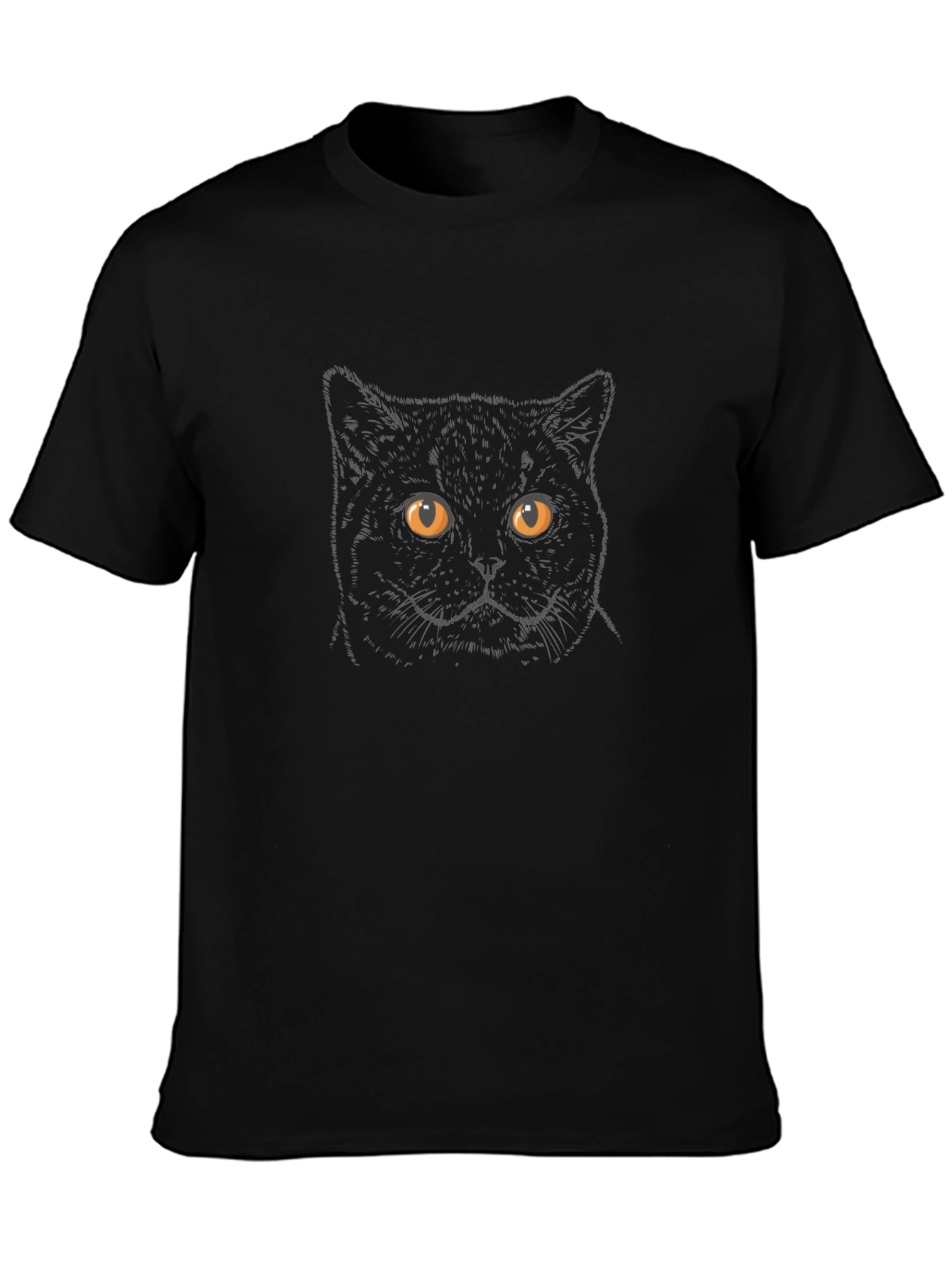 Black Cat Graphic T-Shirt - Stylish Unisex Tee