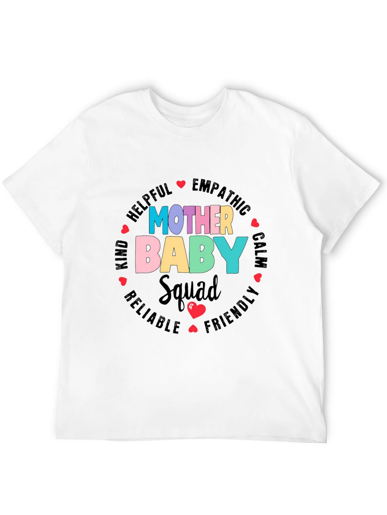 Mother Baby Squad Graphic Tee - Soft Cotton Blend