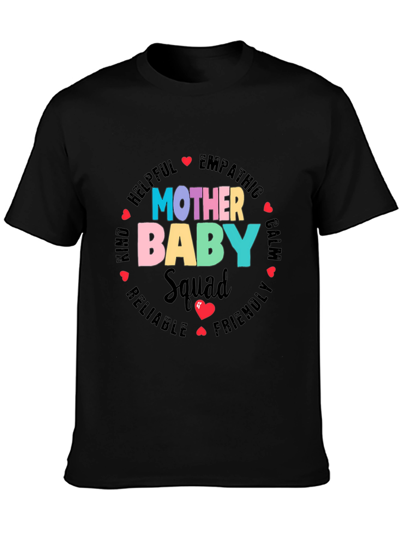 Mother Baby Squad Graphic Tee - Soft Cotton Blend