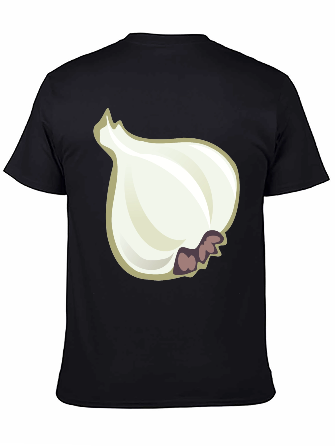 Garlic Graphic Tee - Black Cotton T-Shirt