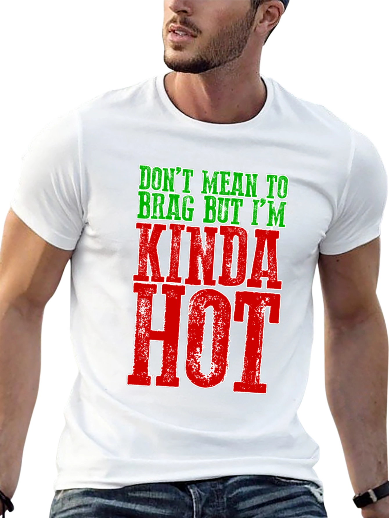 Kinda Hot Graphic Tee - Funny Mens T-Shirt