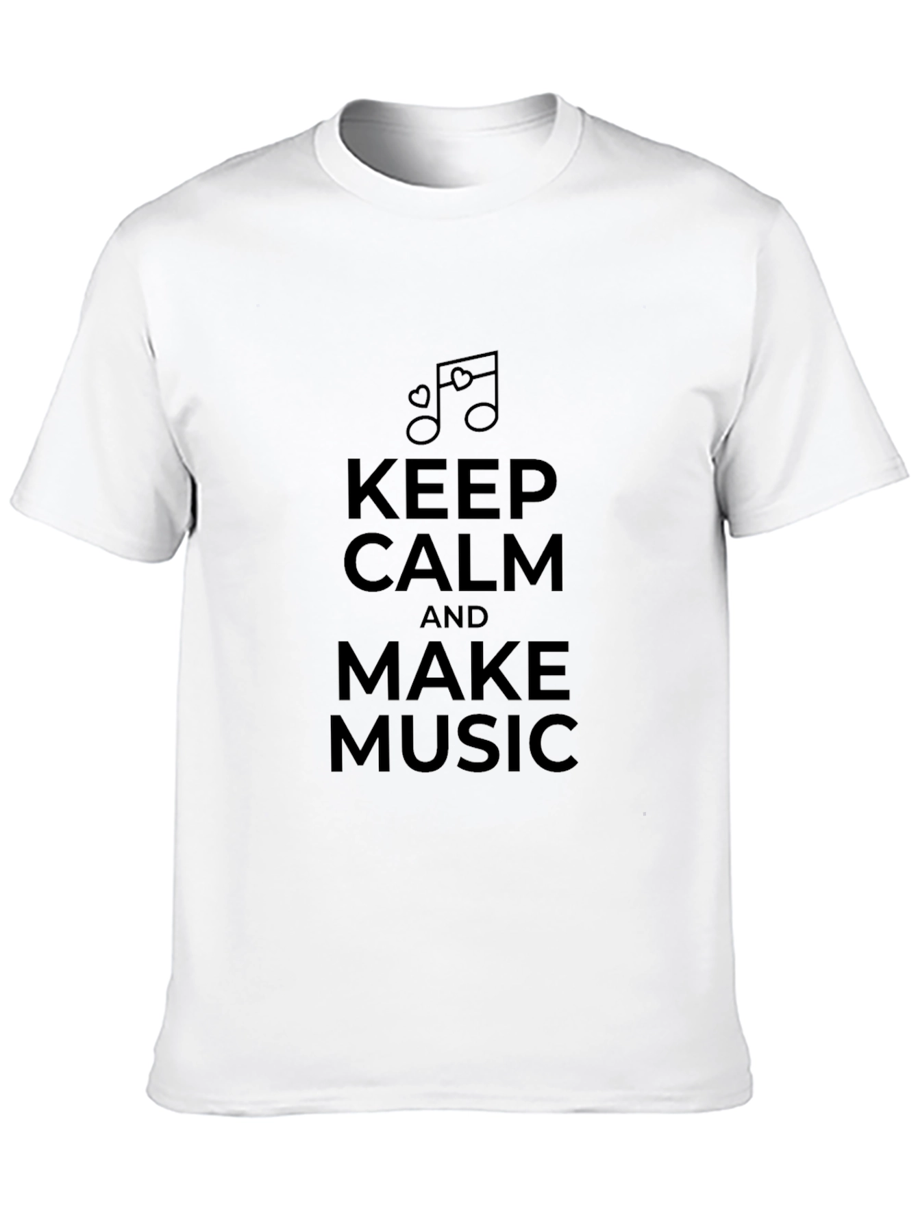Keep Calm and Make Music Black T-Shirt