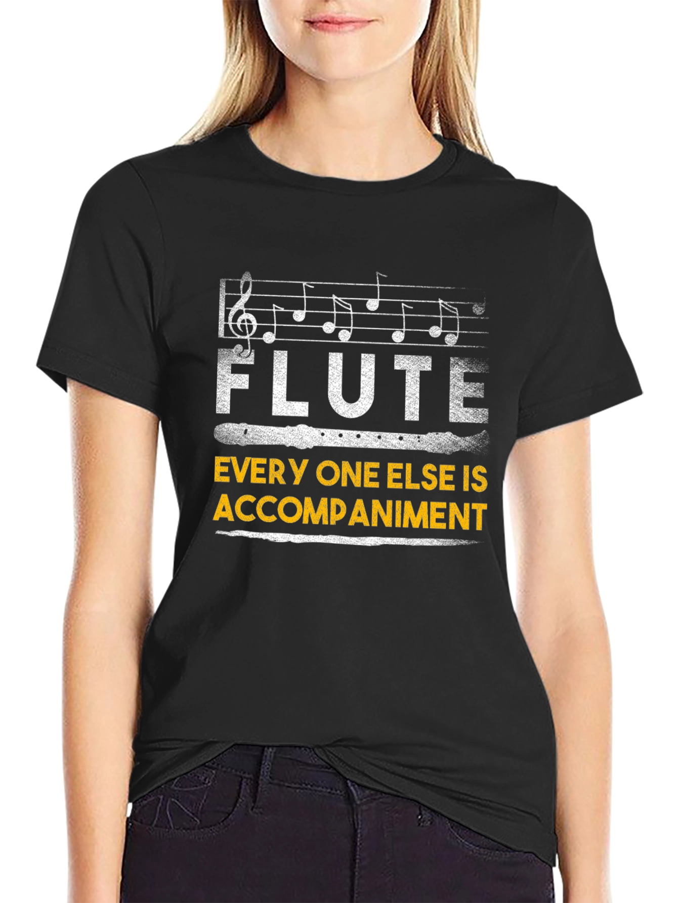 Flute Player T-Shirt - Music Lover Gift