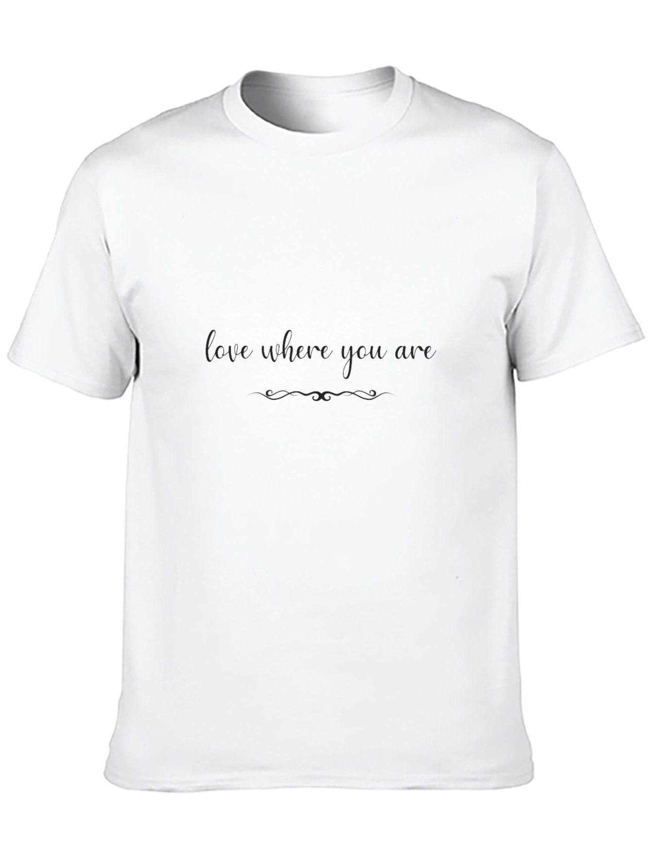 Love Where You Are Black T-Shirt