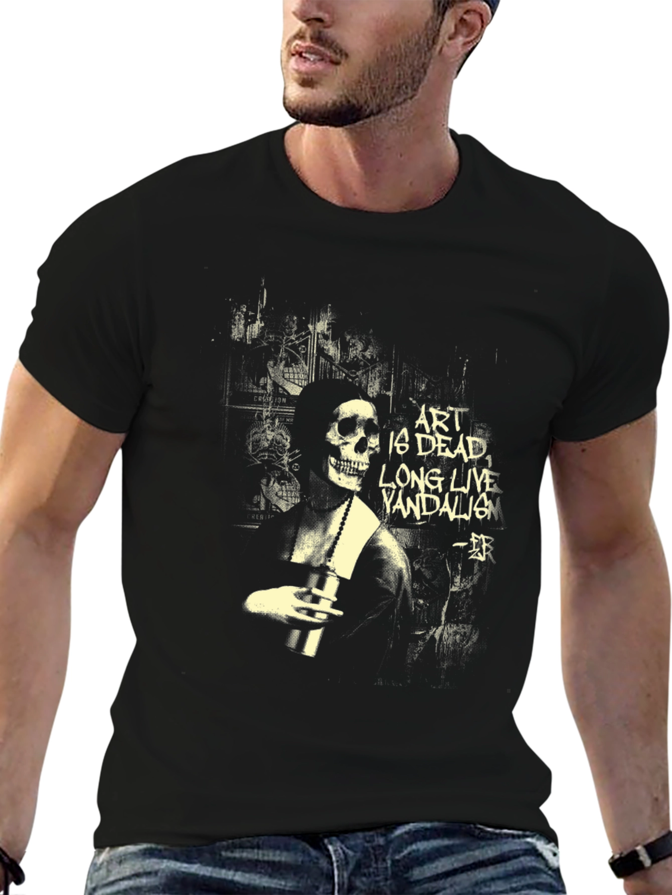 Art is Dead T-Shirt - Skeleton Graphic Tee