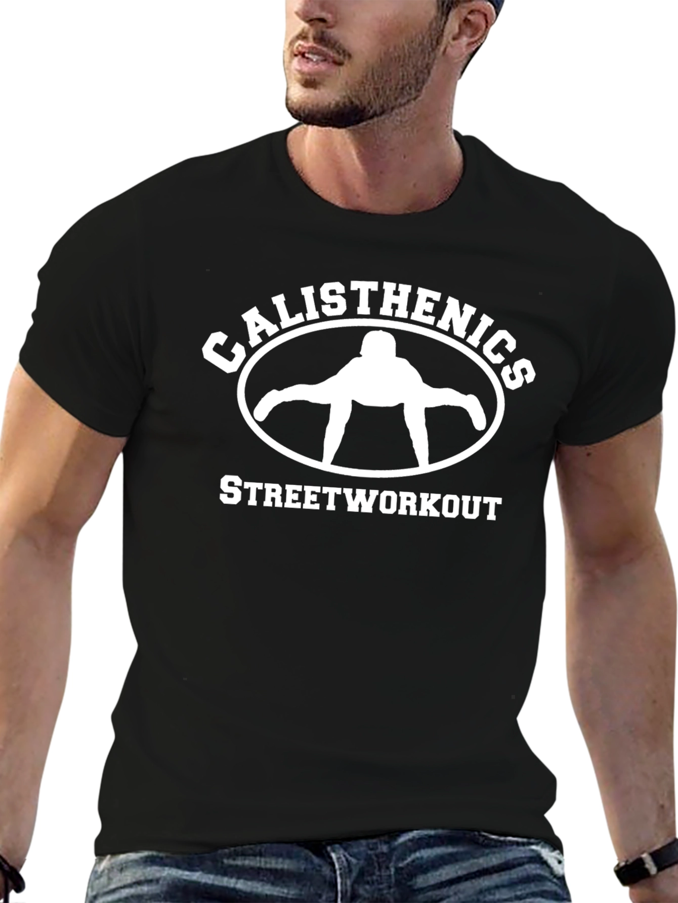 Calisthenics Street Workout Black Graphic T-Shirt