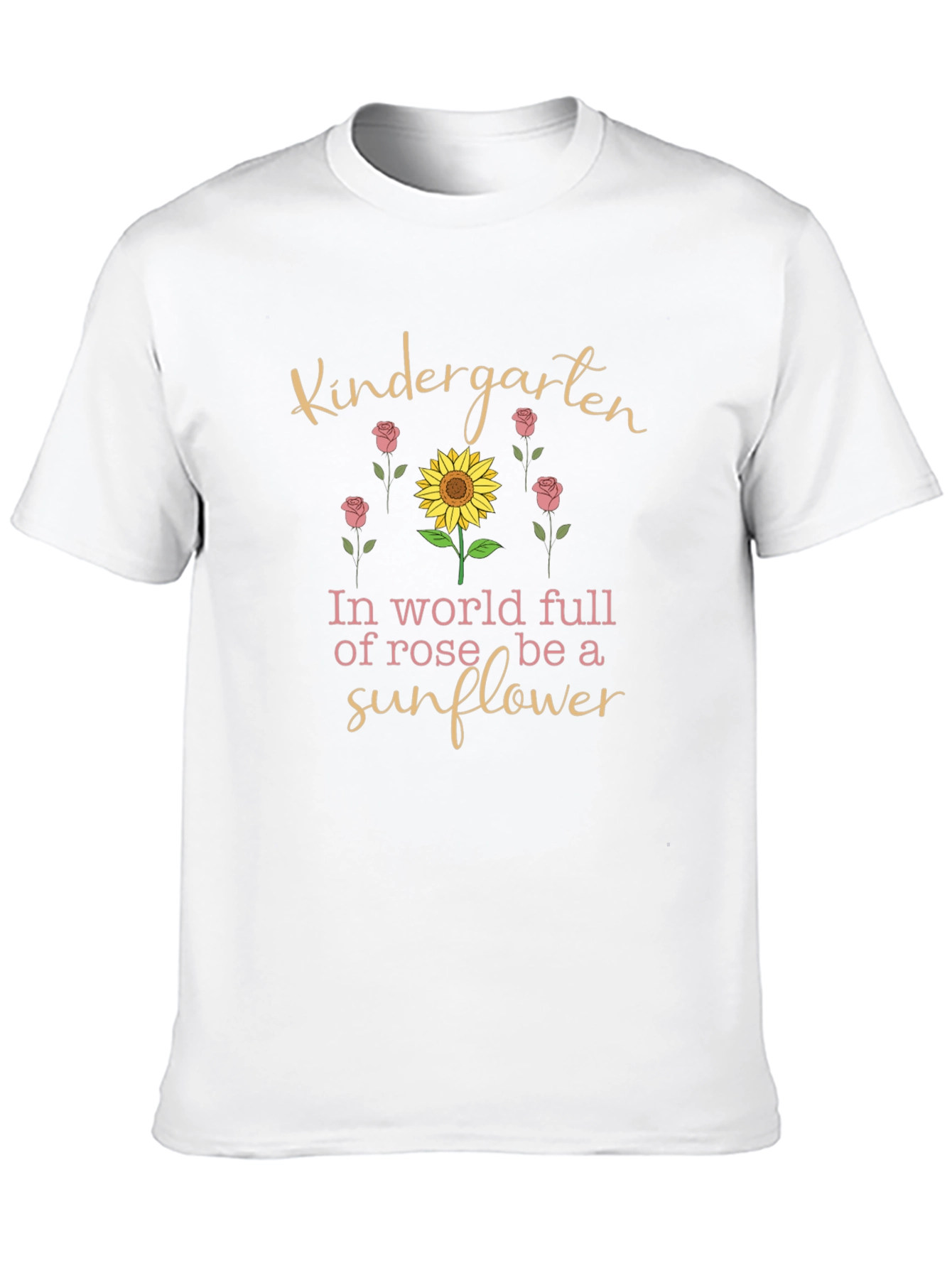Kindergarten Sunflower Graphic Tee