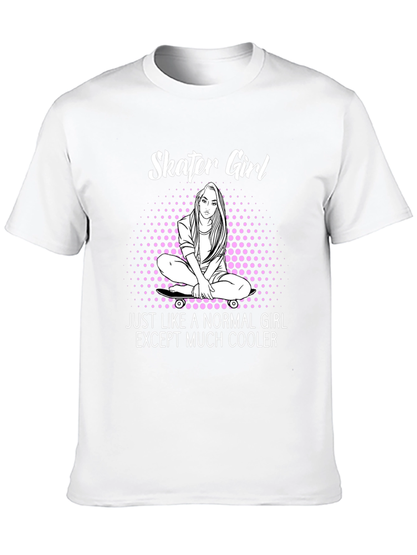 Skater Girl Graphic T-Shirt - Cool & Unique Design
