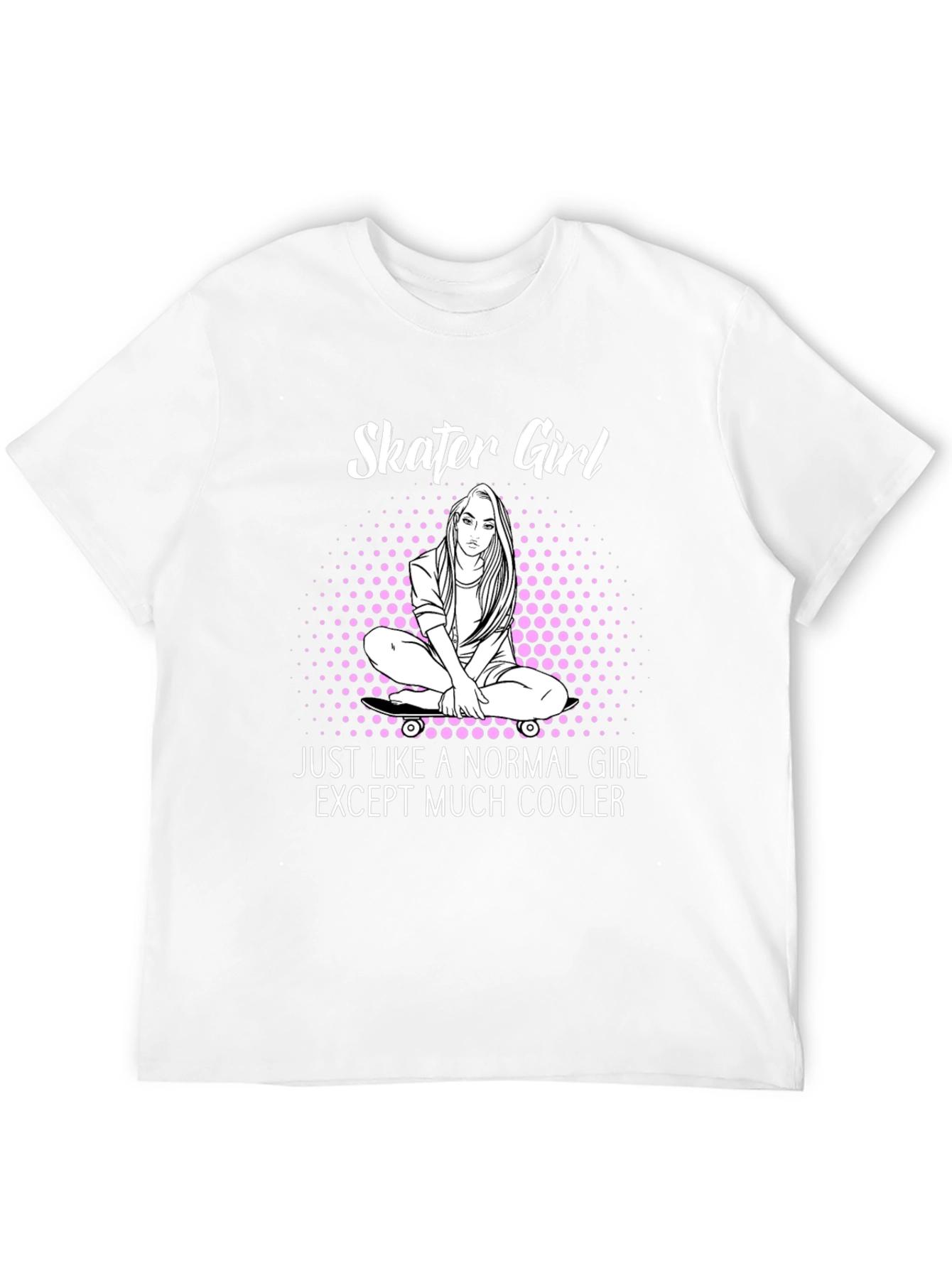 Skater Girl Graphic T-Shirt - Cool & Unique Design