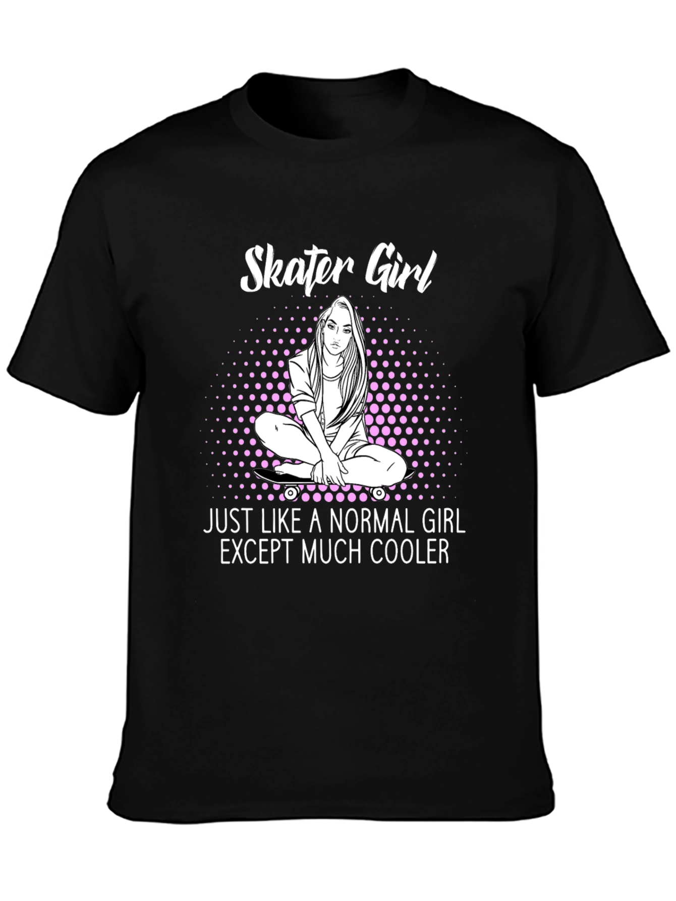 Skater Girl Graphic T-Shirt - Cool & Unique Design