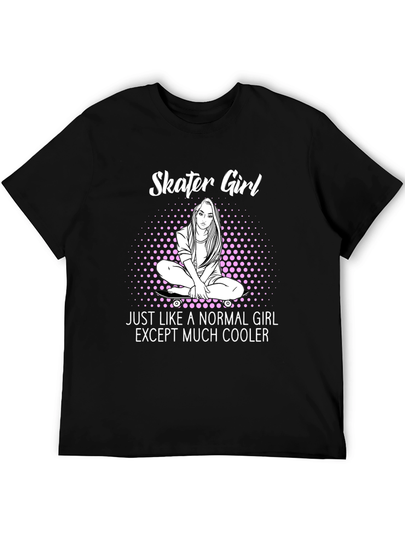 Skater Girl Graphic T-Shirt - Cool & Unique Design