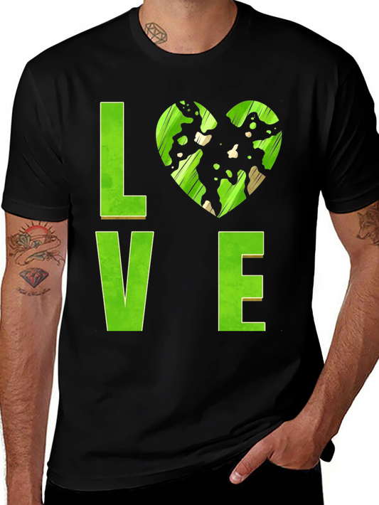 Love Earth Graphic Tee - Short Sleeve Black T-Shirt