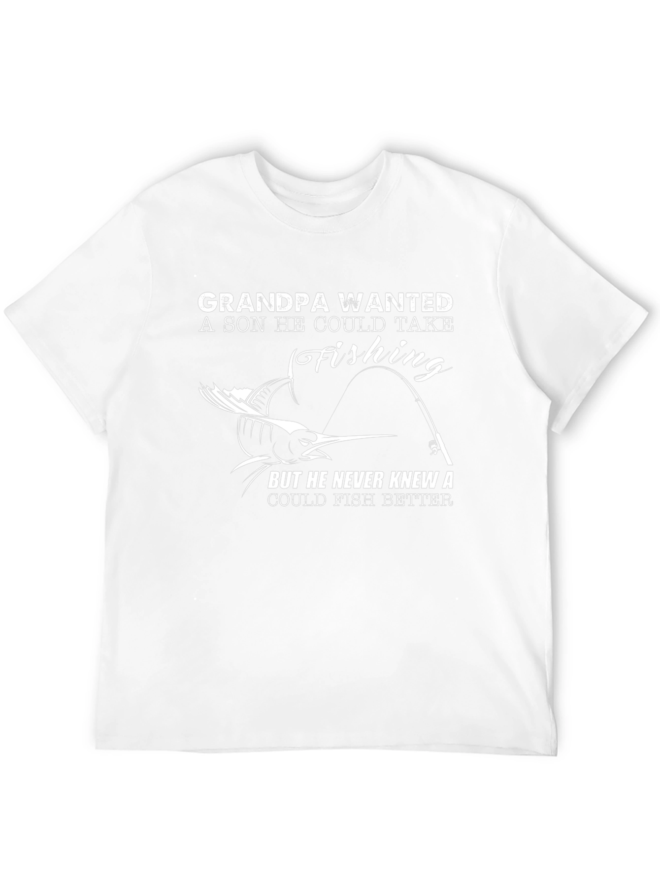 Grandpa Fishing T-Shirt - Novelty Graphic Tee