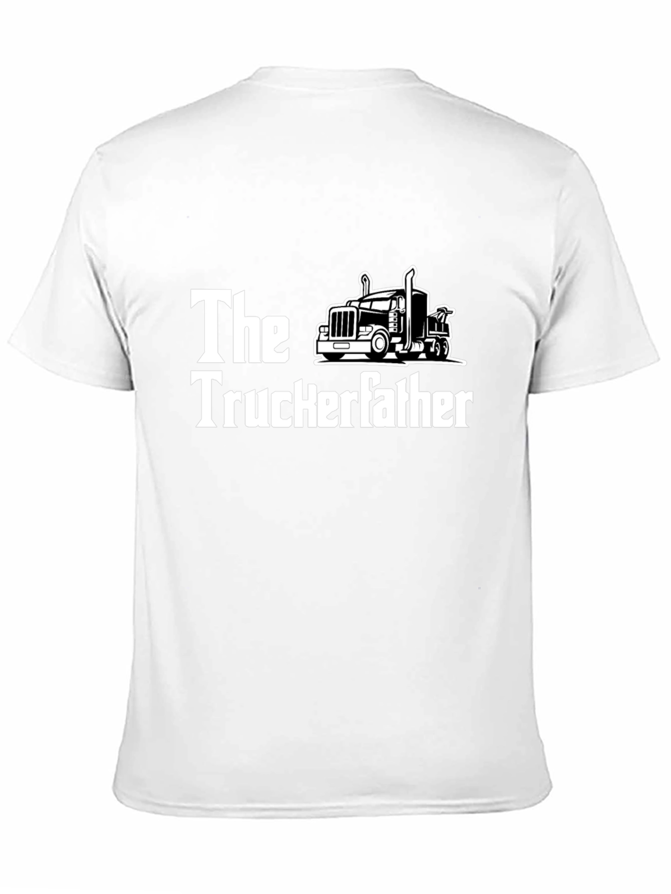 The Truckerfather Black Graphic T-Shirt