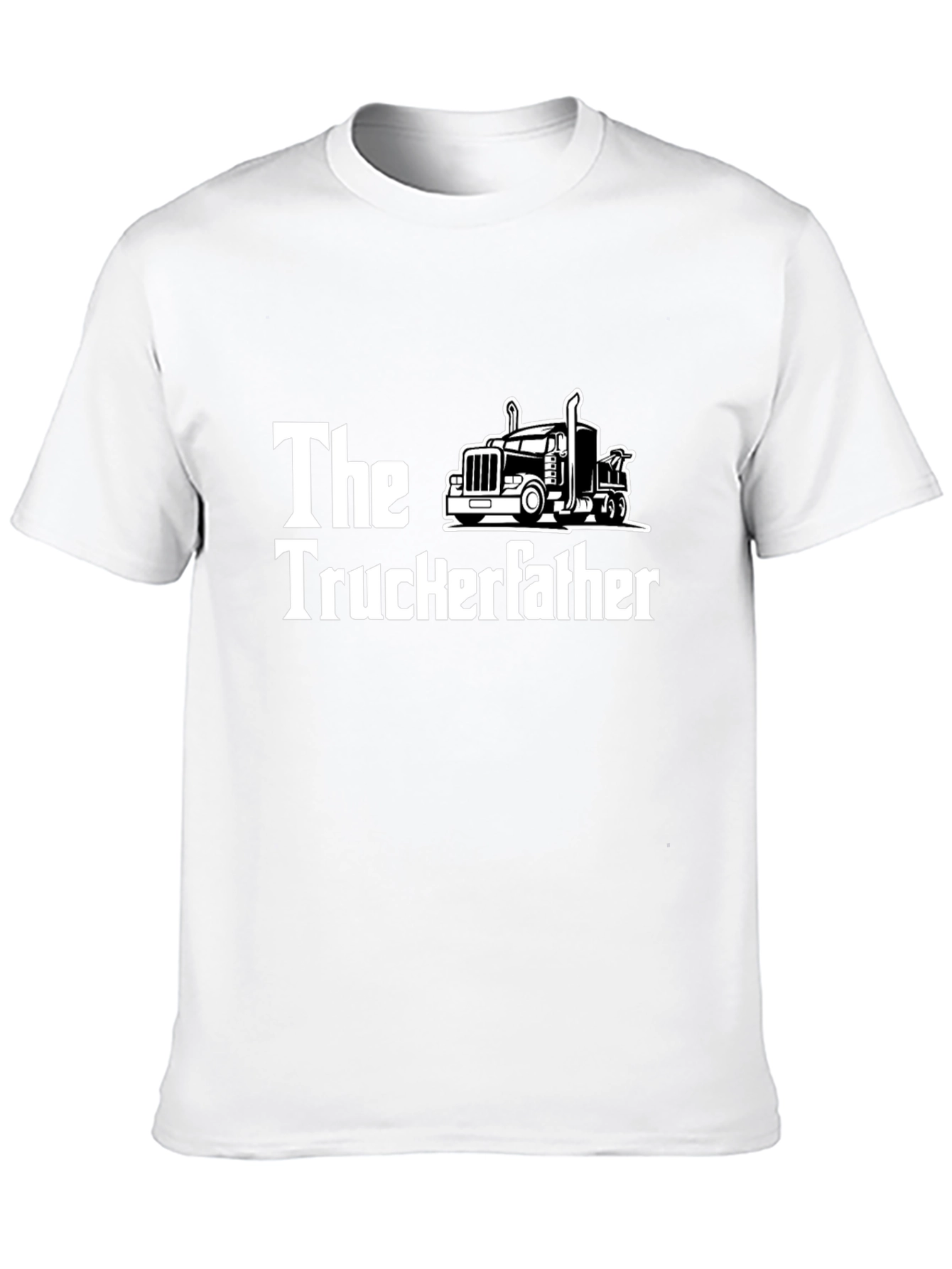The Truckerfather Black Graphic T-Shirt