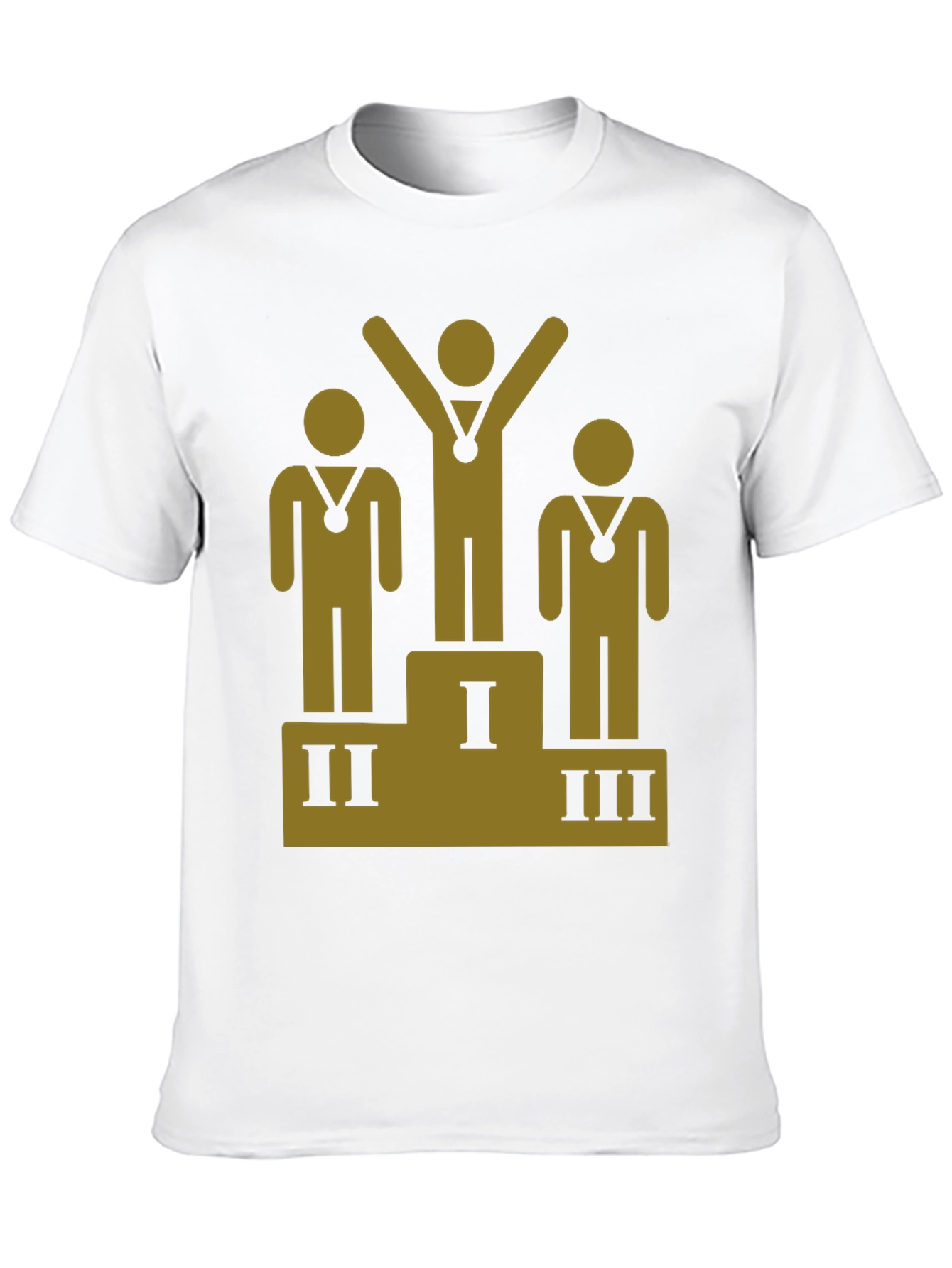 Podium Winner Graphic Tee - Black Cotton T-Shirt