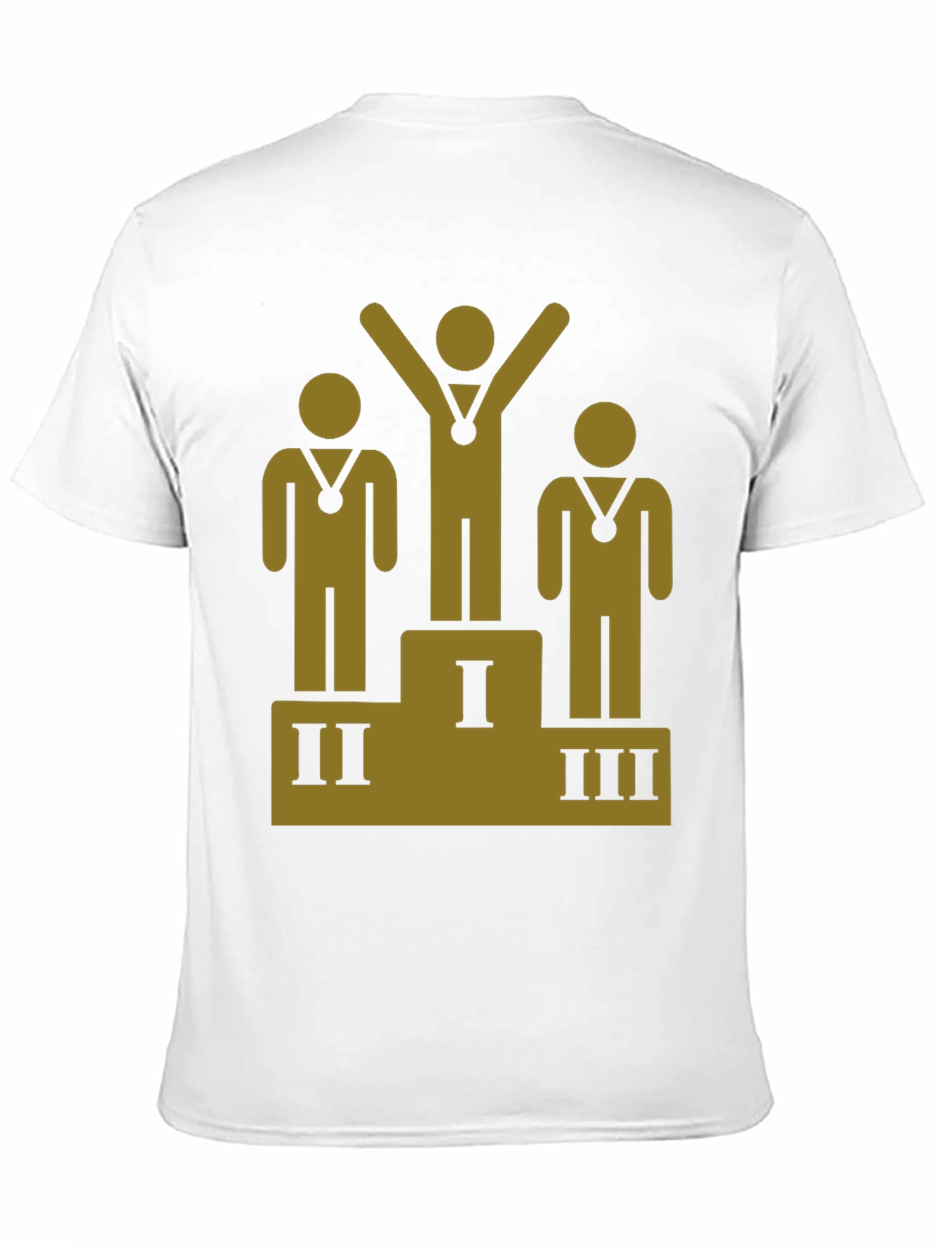 Podium Winner Graphic Tee - Black Cotton T-Shirt