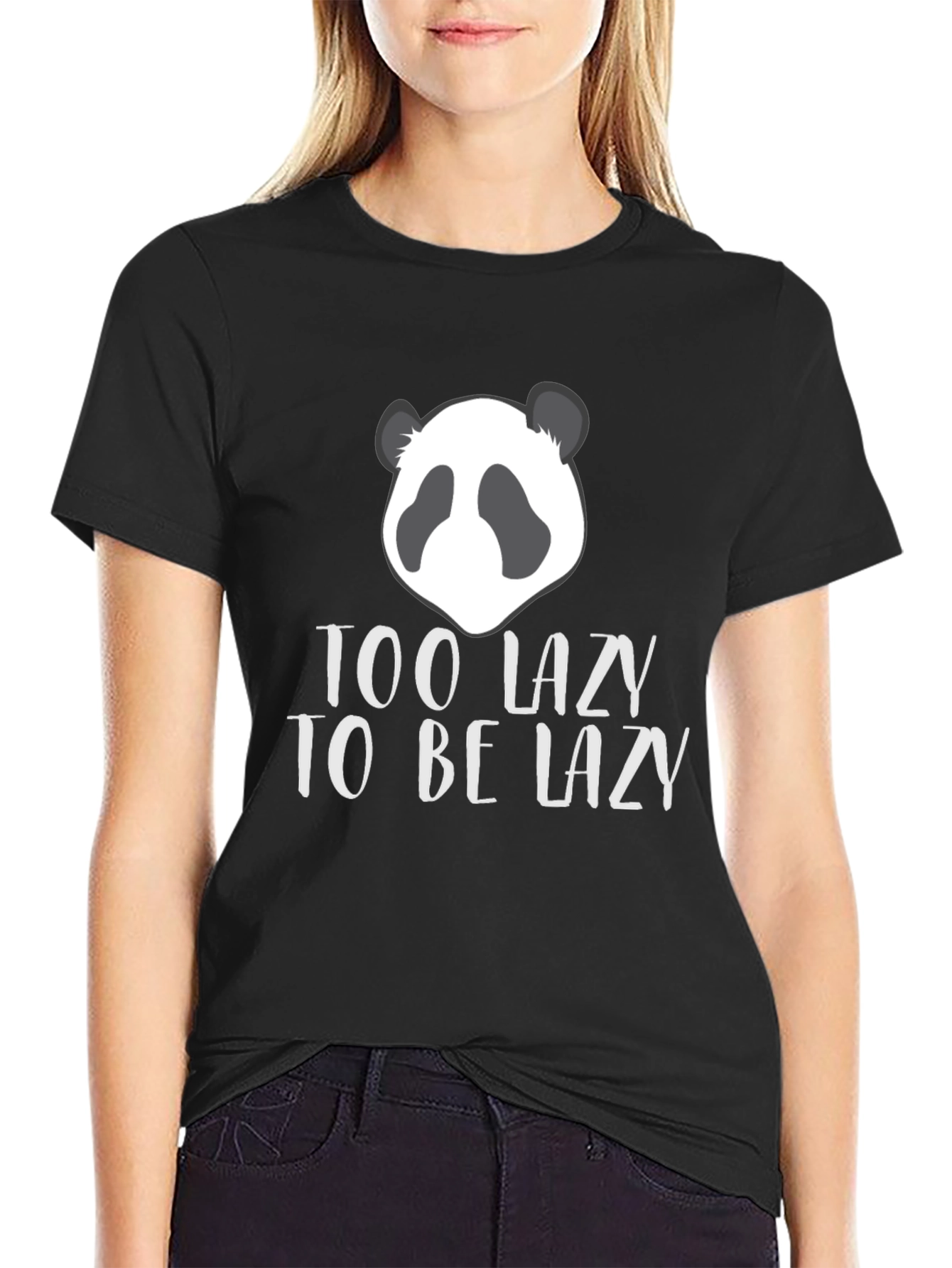 Funny Panda T-Shirt - Too Lazy To Be Lazy