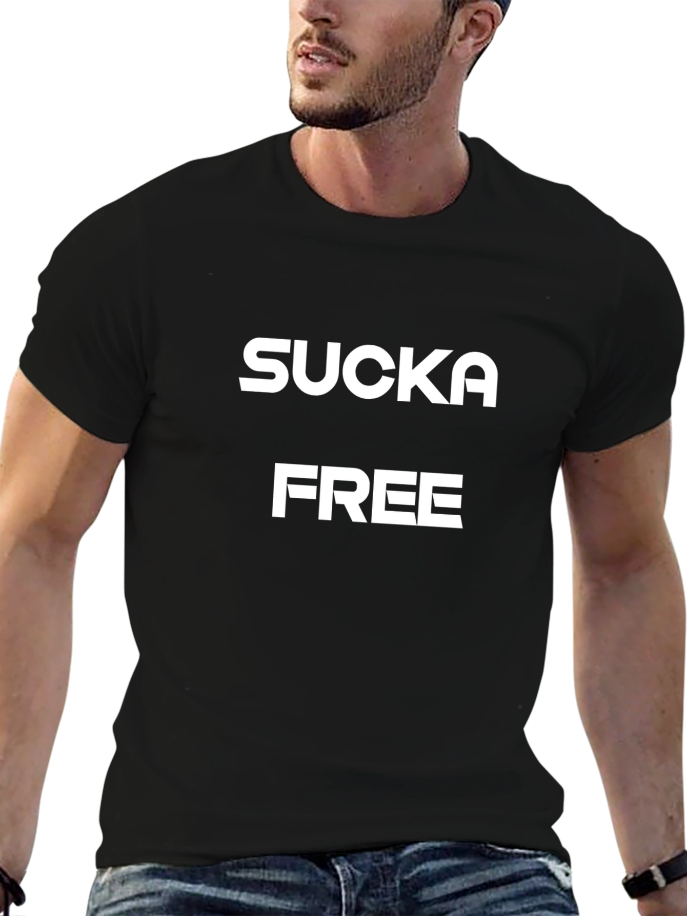 Sucka Free Graphic T-Shirt - Bold Black Tee