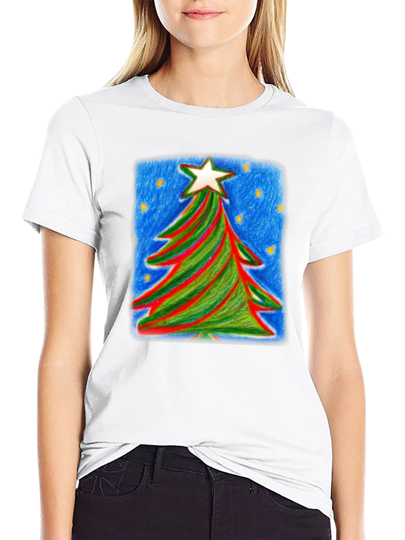 Christmas Tree Graphic Tee - Holiday Cheer