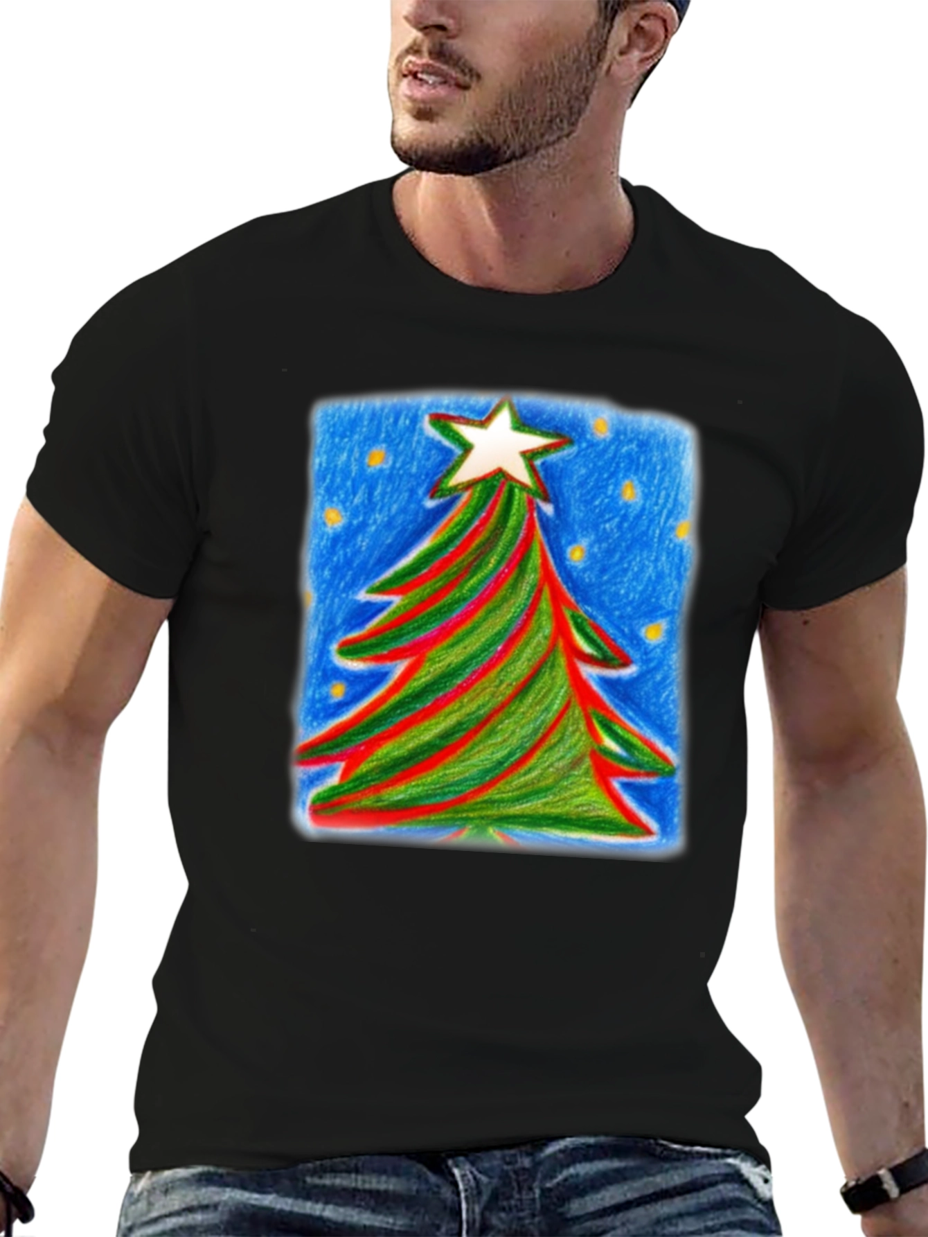 Christmas Tree Graphic Tee - Holiday Cheer