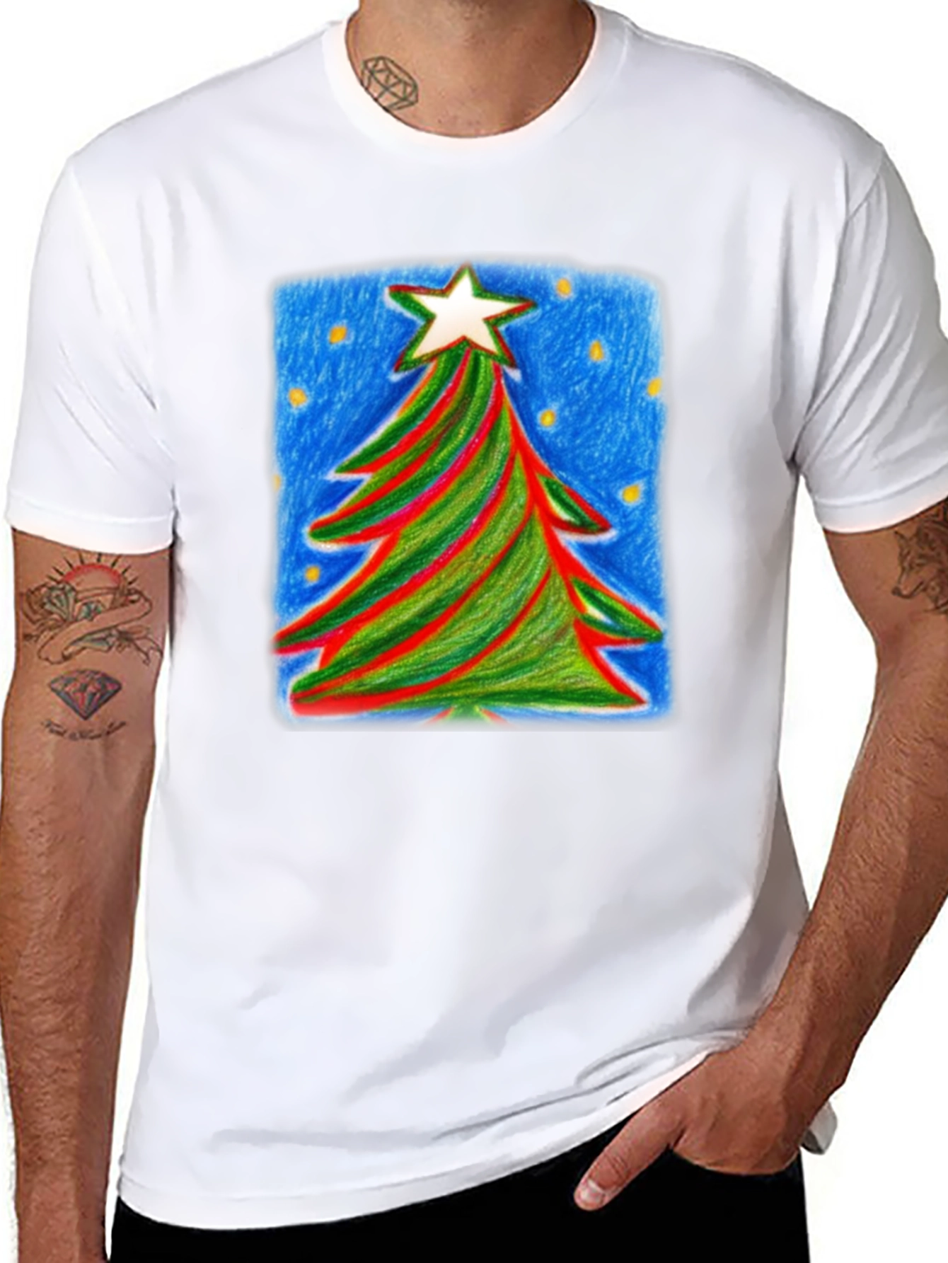 Christmas Tree Graphic Tee - Holiday Cheer
