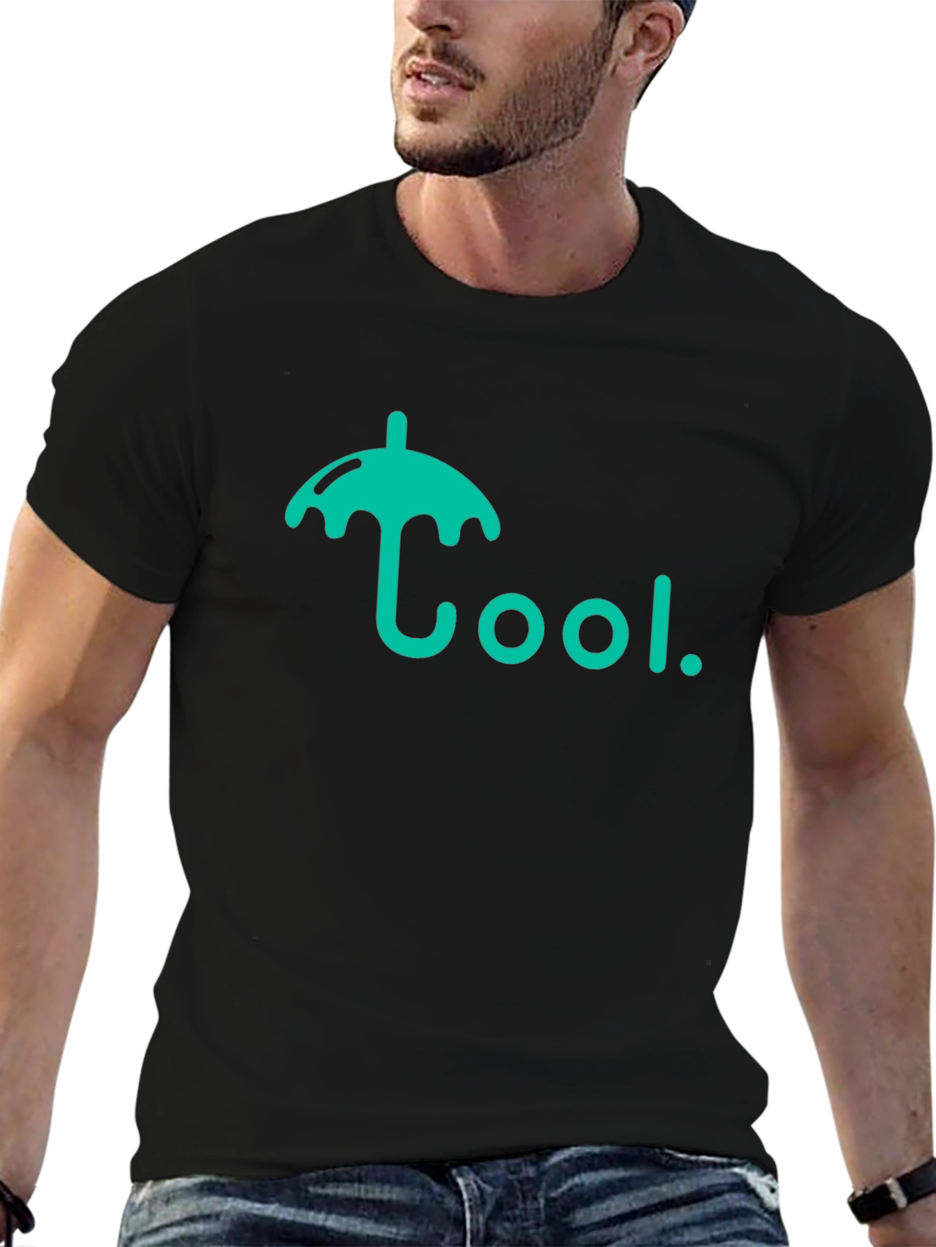 Cool Umbrella Graphic Tee - Trendy Casual Shirt