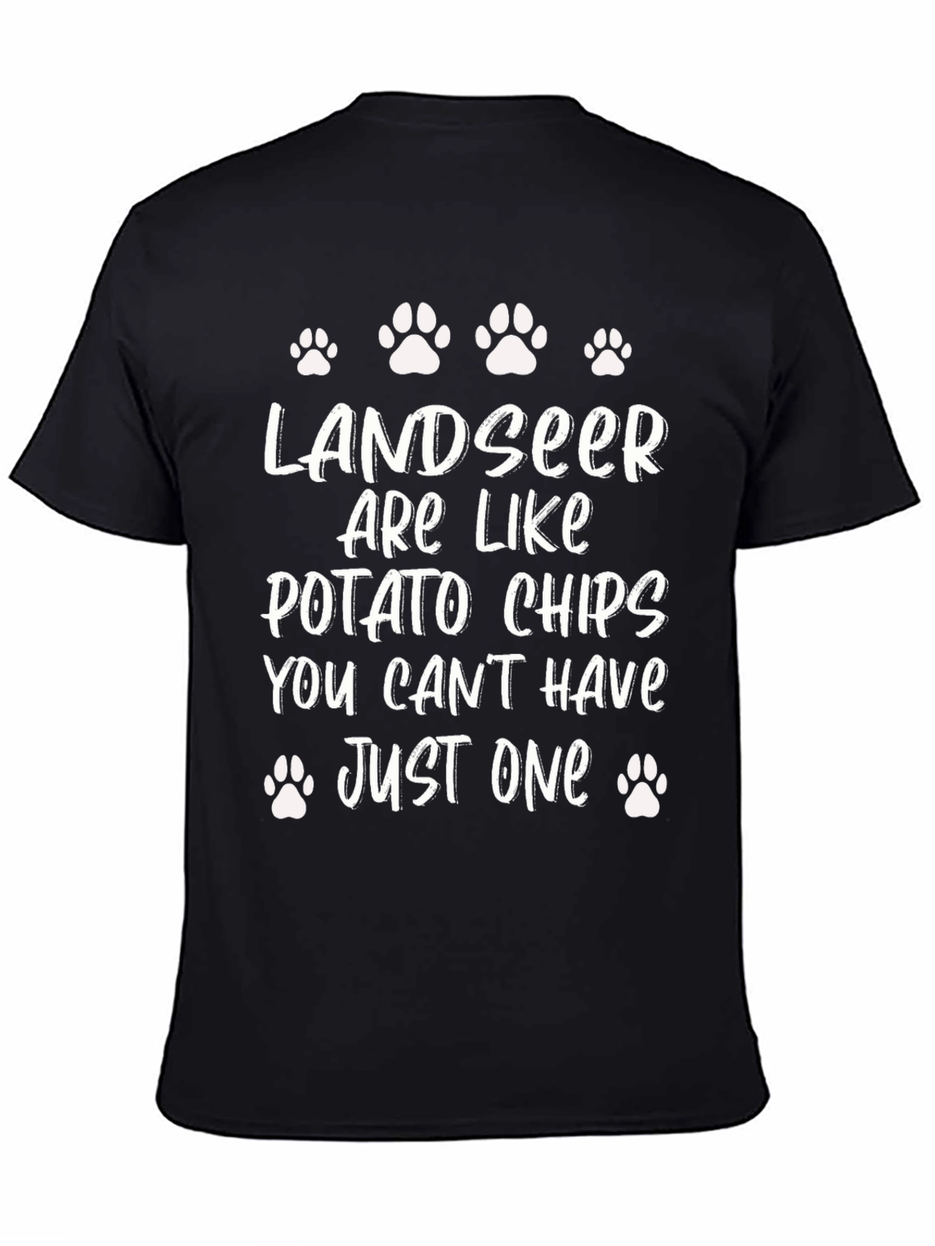 Landseer Potato Chips T-Shirt - Dog Lover Tee