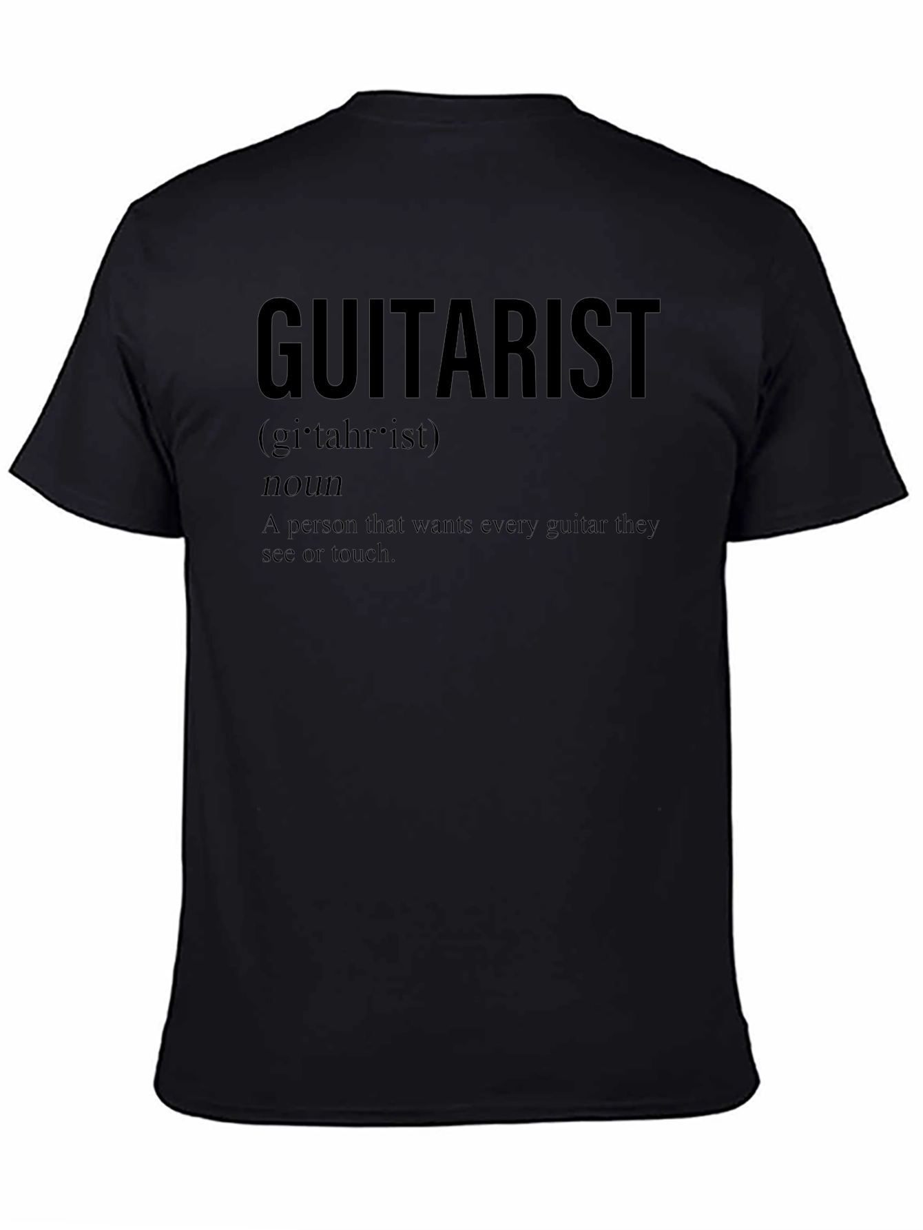 Guitarist Definition Black T-Shirt