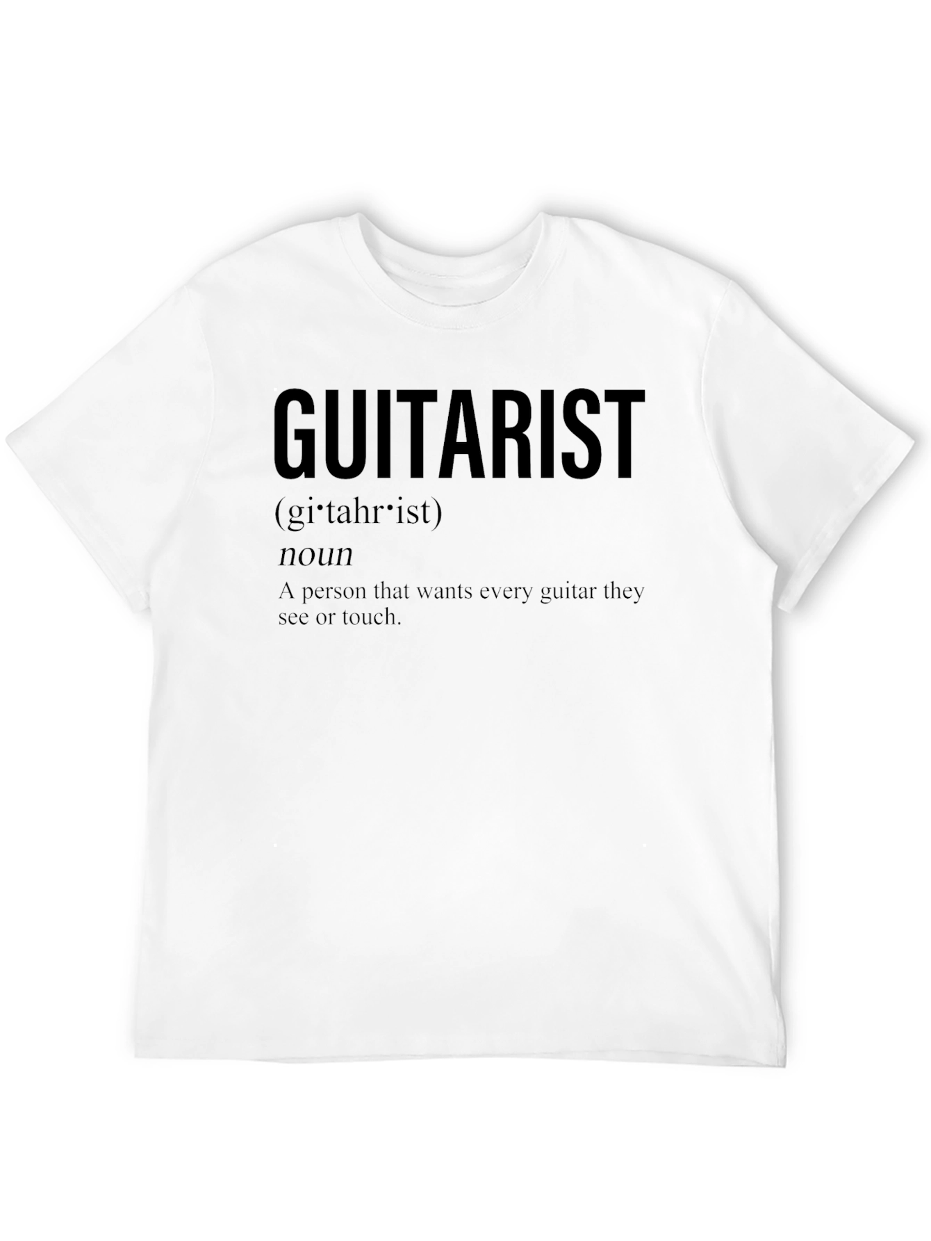 Guitarist Definition Black T-Shirt