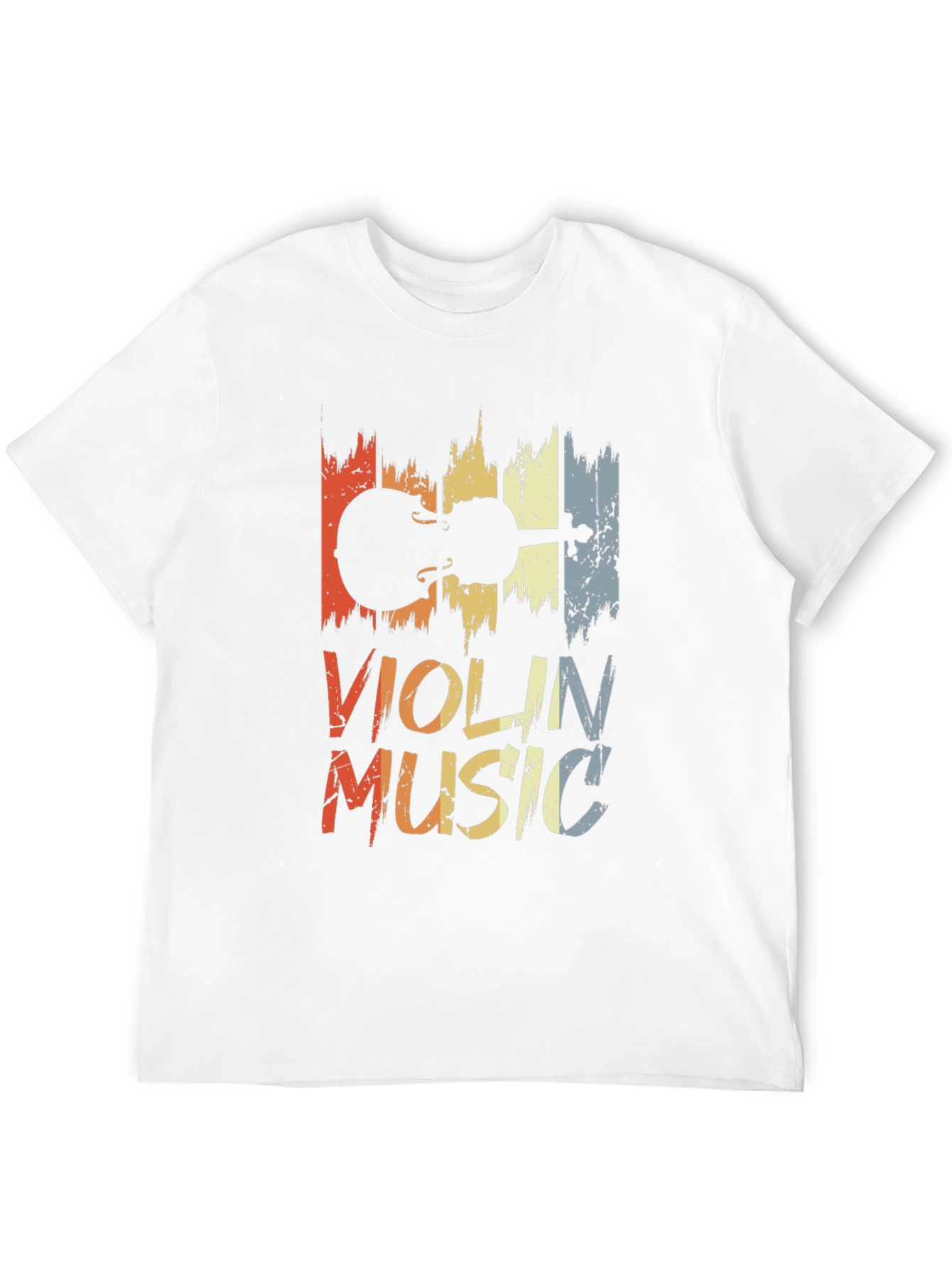 Violin Music Graphic Tee - Retro Style