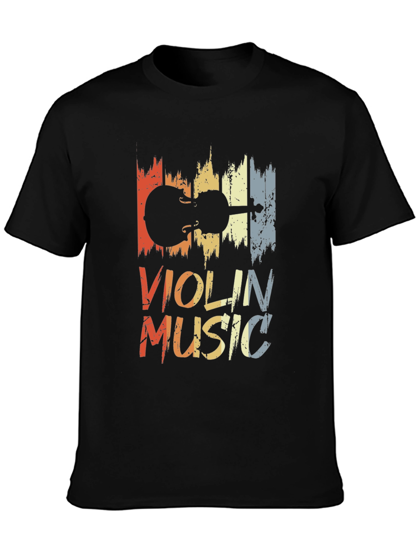 Violin Music Graphic Tee - Retro Style