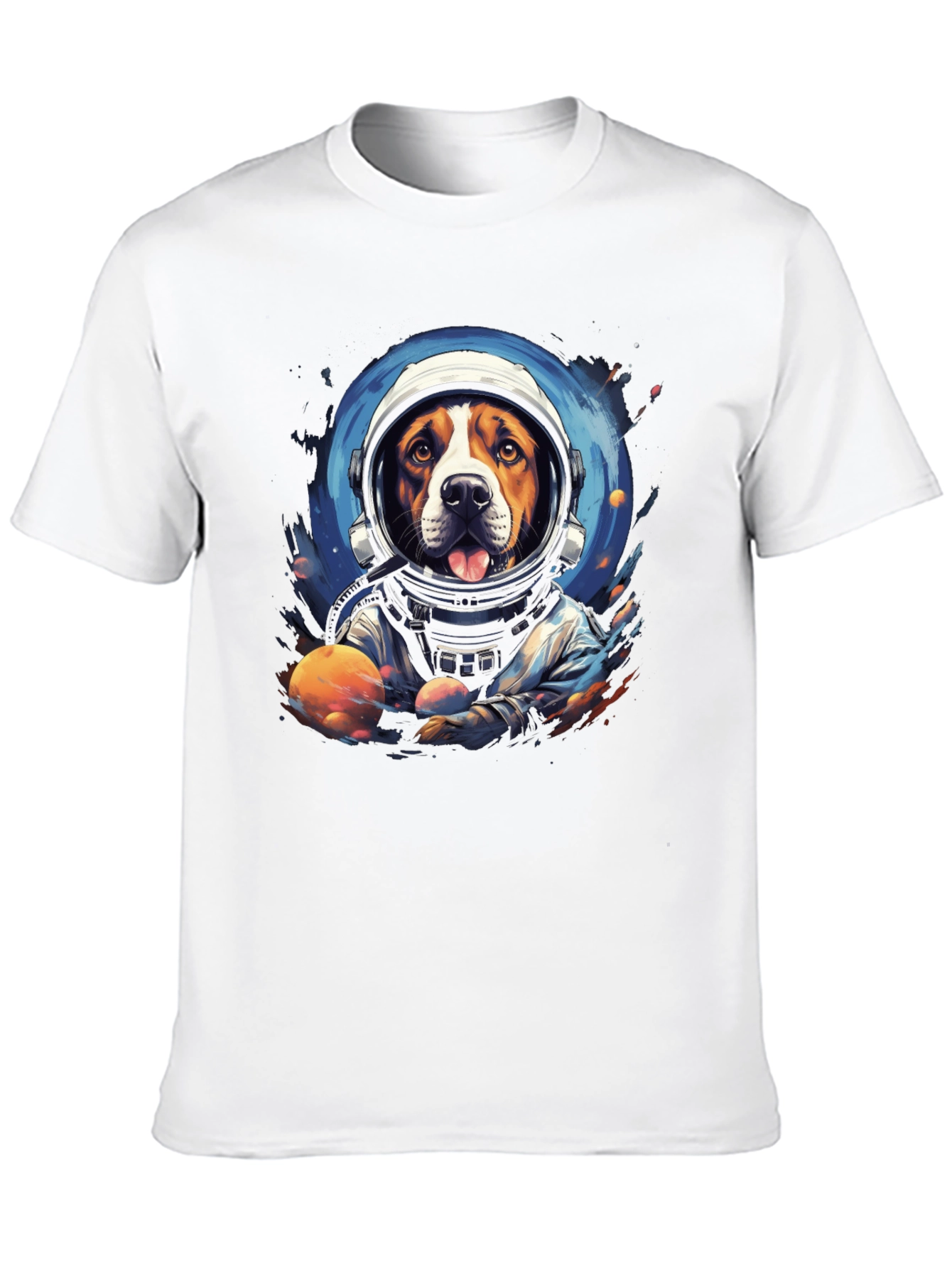 Dog Astronaut Graphic T-Shirt
