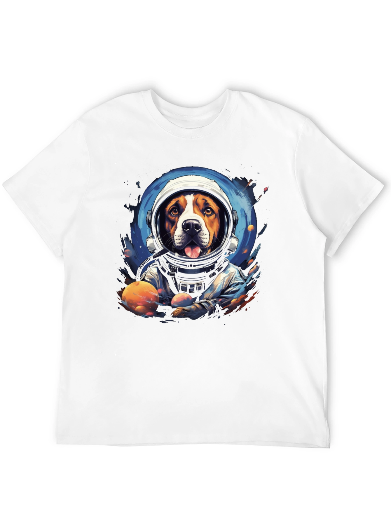 Dog Astronaut Graphic T-Shirt