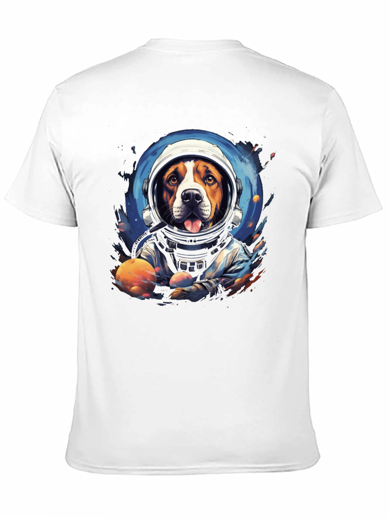 Dog Astronaut Graphic T-Shirt