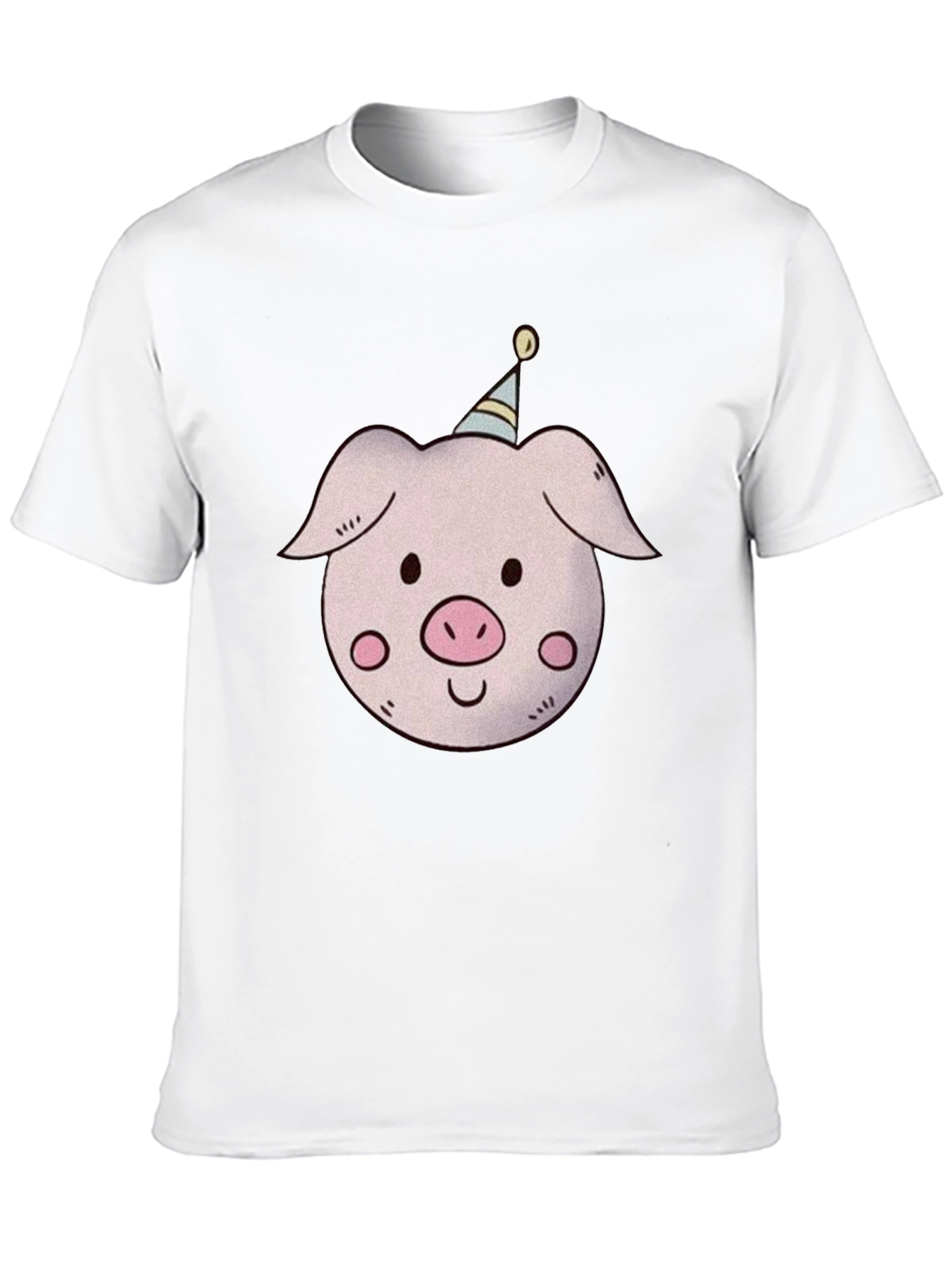 Pig with Party Hat T-Shirt - Unisex