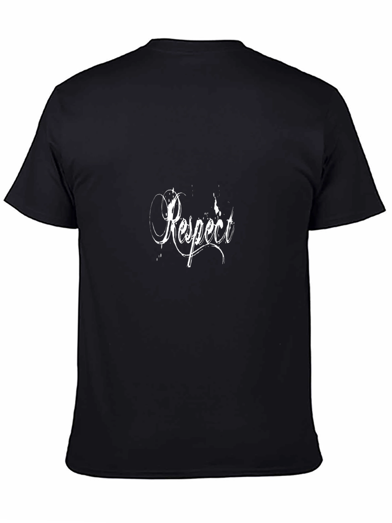 Respect Graphic Tee - Black Cotton T-Shirt