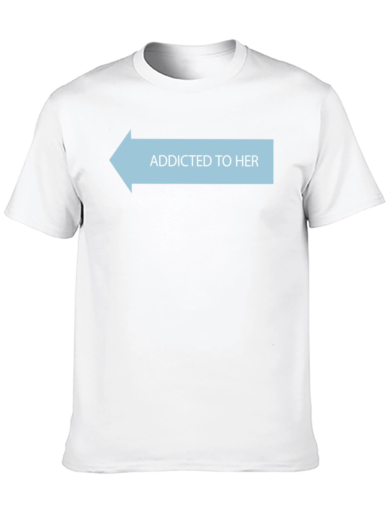 Addicted To Her Tee - Novelty Graphic T-Shirt