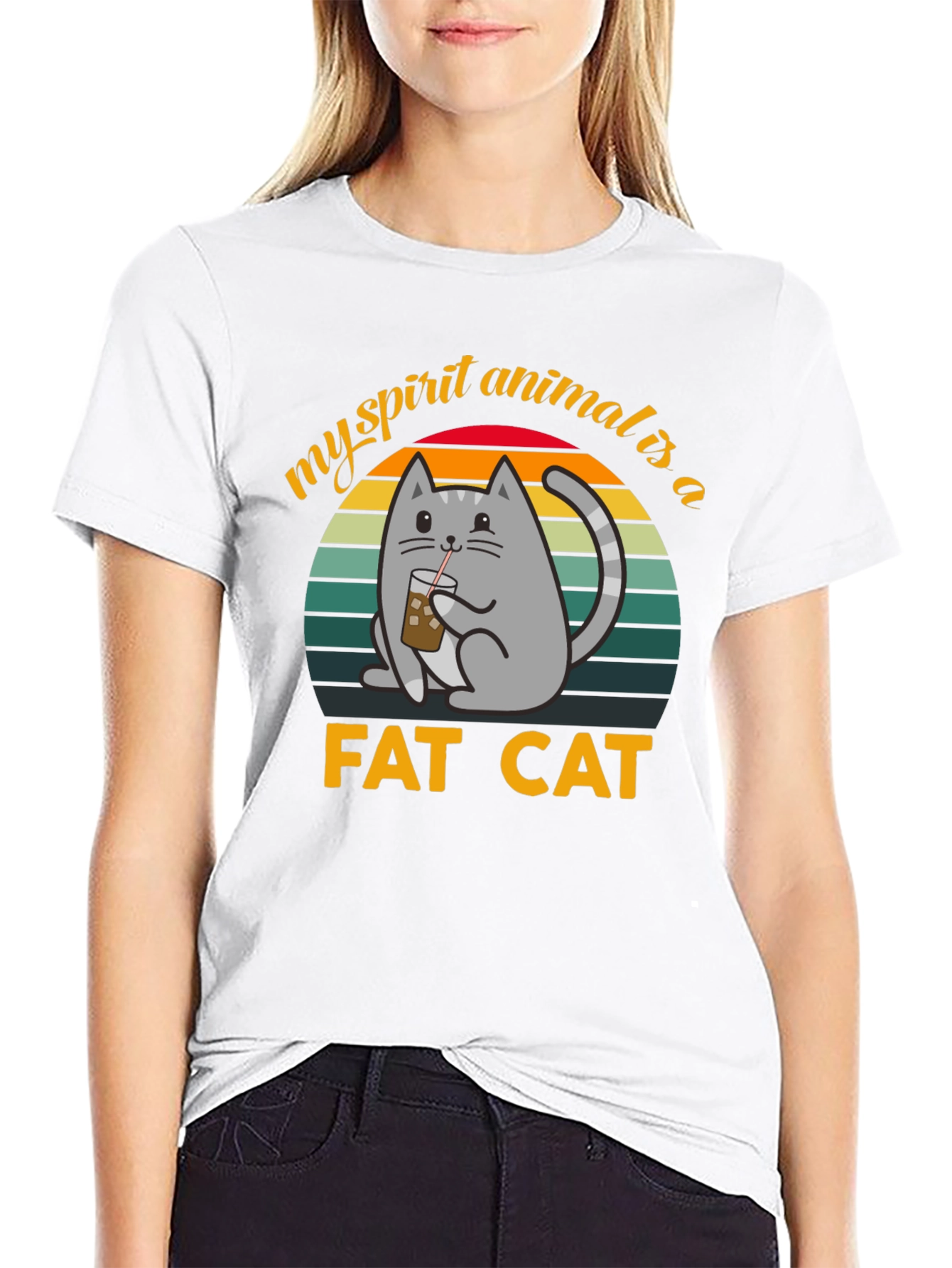 My Spirit Animal is a Fat Cat T-Shirt